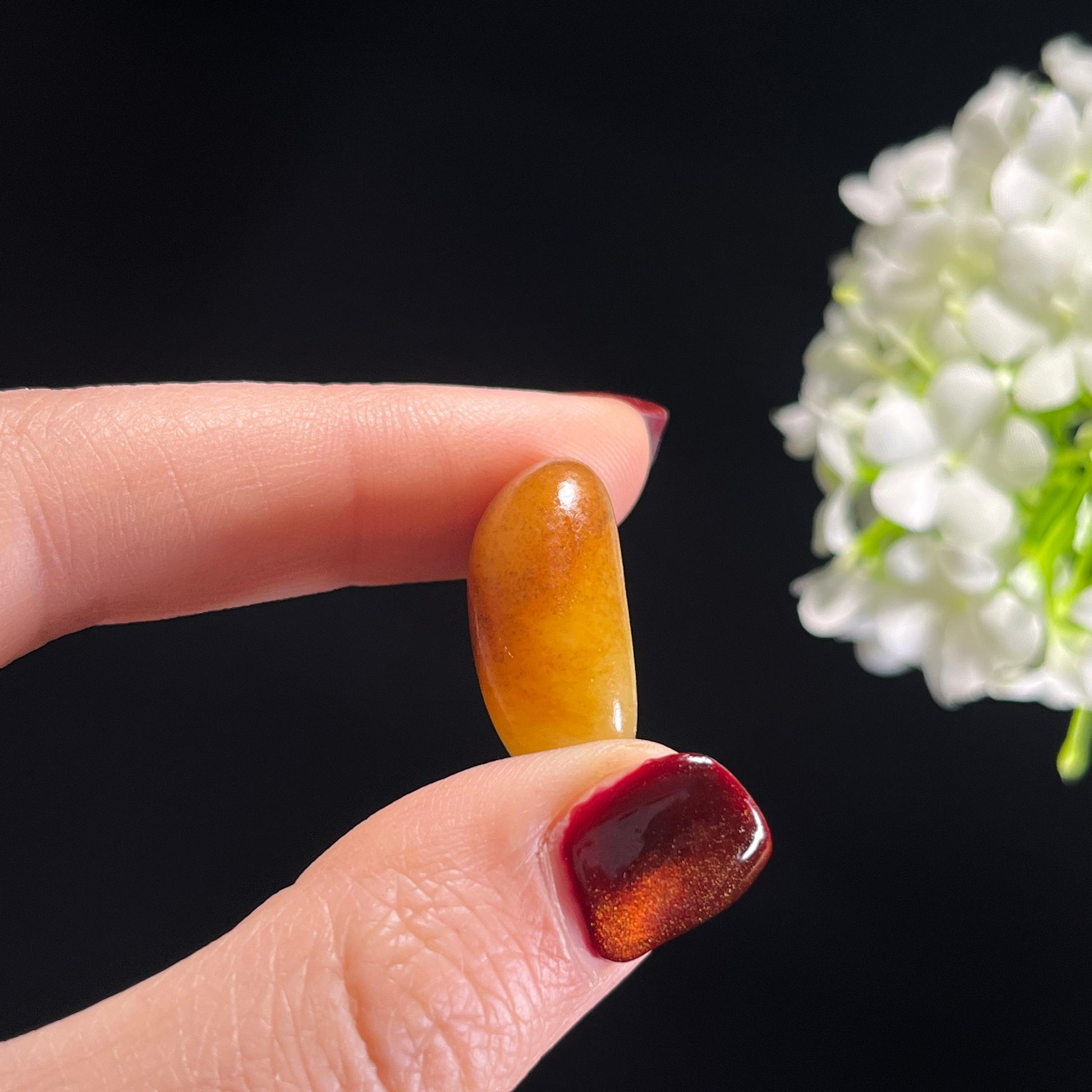 和田玉白玉“夕照凝脂”黄沁皮籽料（yc336371）