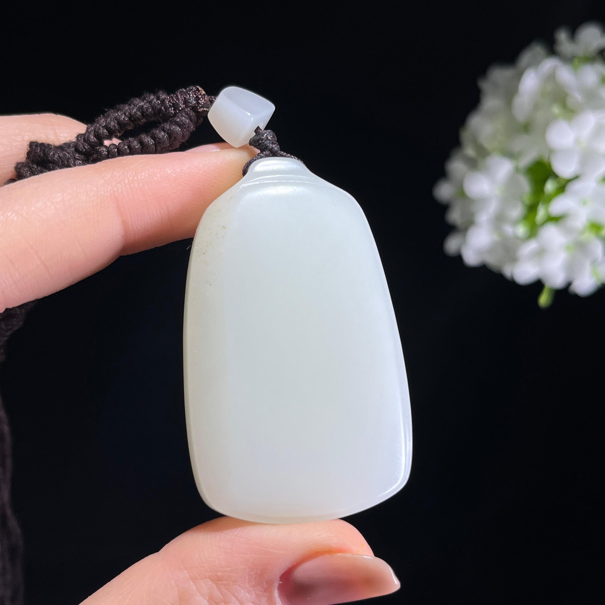 和田玉白玉籽料无事牌（yc372647）