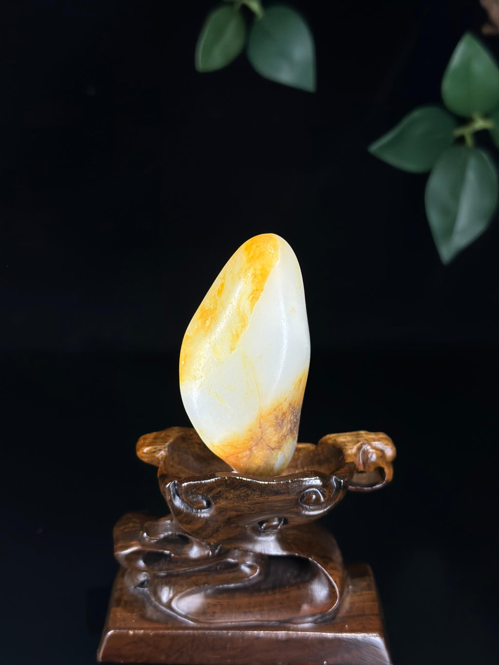 精品新疆和田玉白玉洒金皮籽料（yc775642）