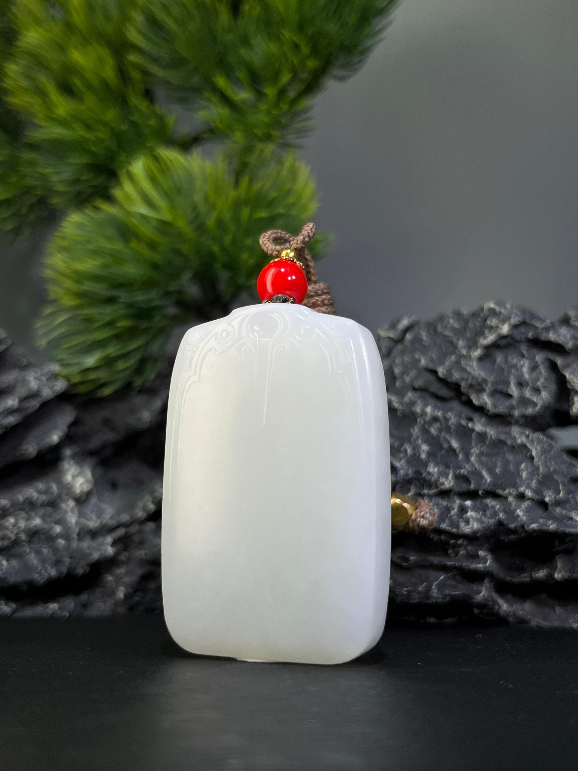 和田玉白玉山料无事牌（yc228797）