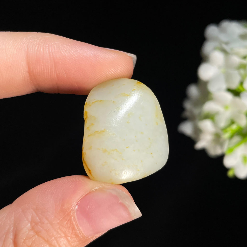 新疆天然和田玉白玉洒金皮籽料（yc414944）