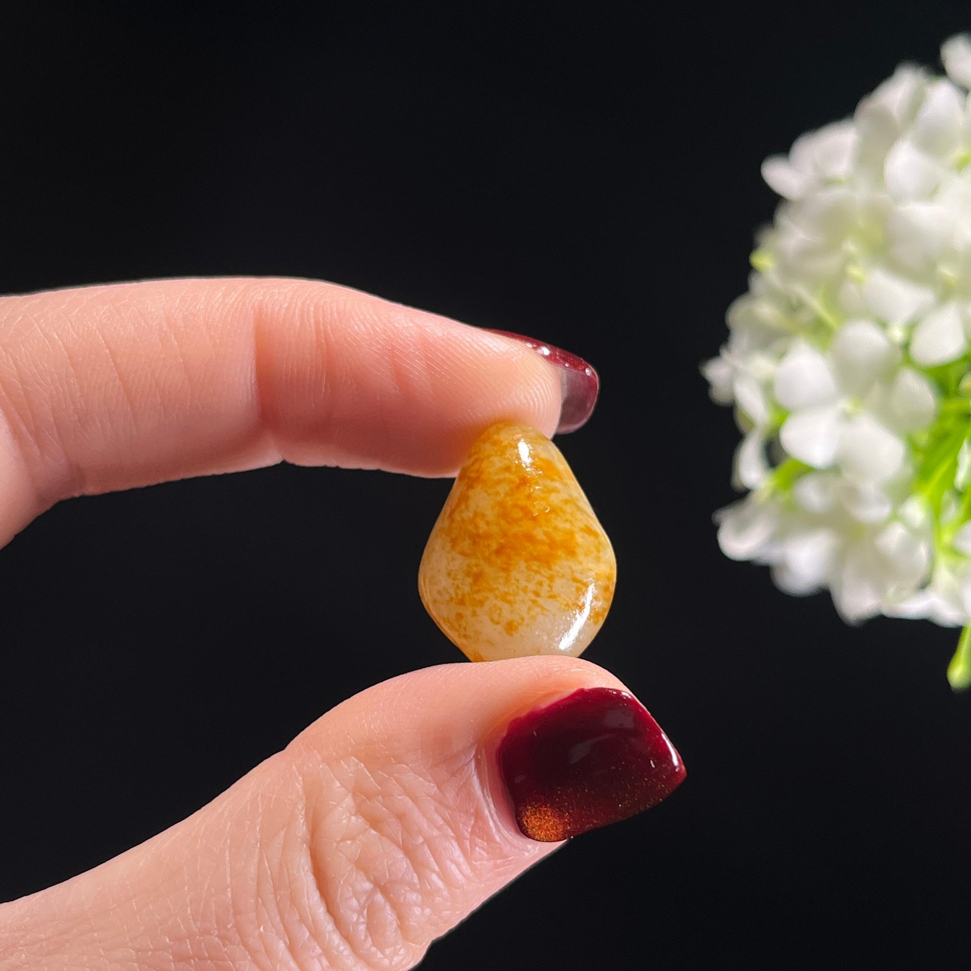 和田玉白玉通体洒金皮特色小籽（yc336392）