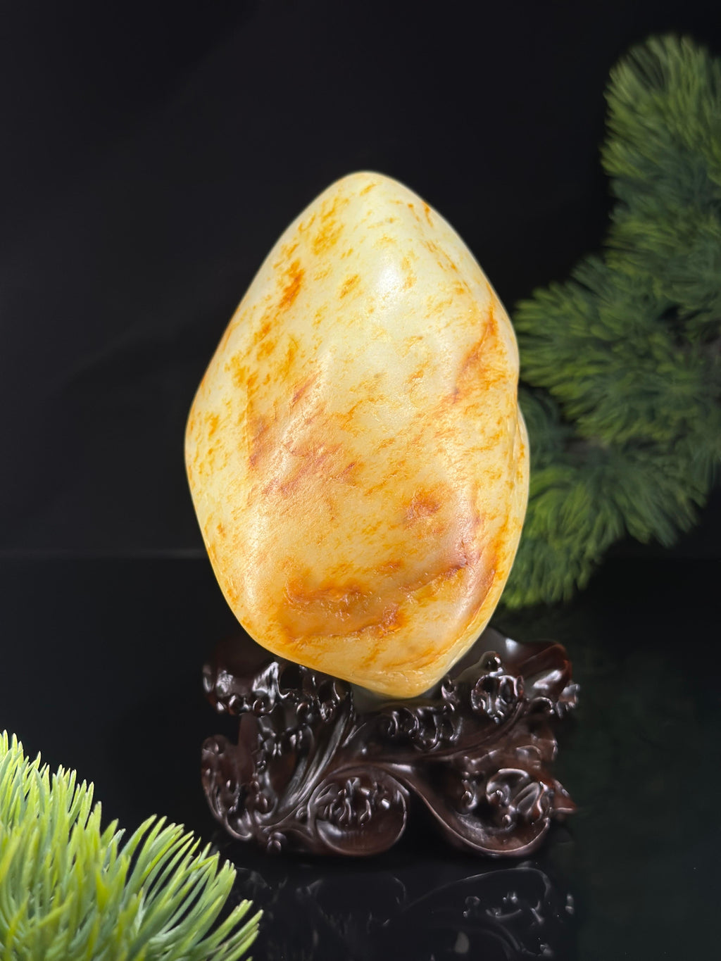 新疆和田玉暖白种“锦璞凝华”红皮白肉籽料（yc536219）