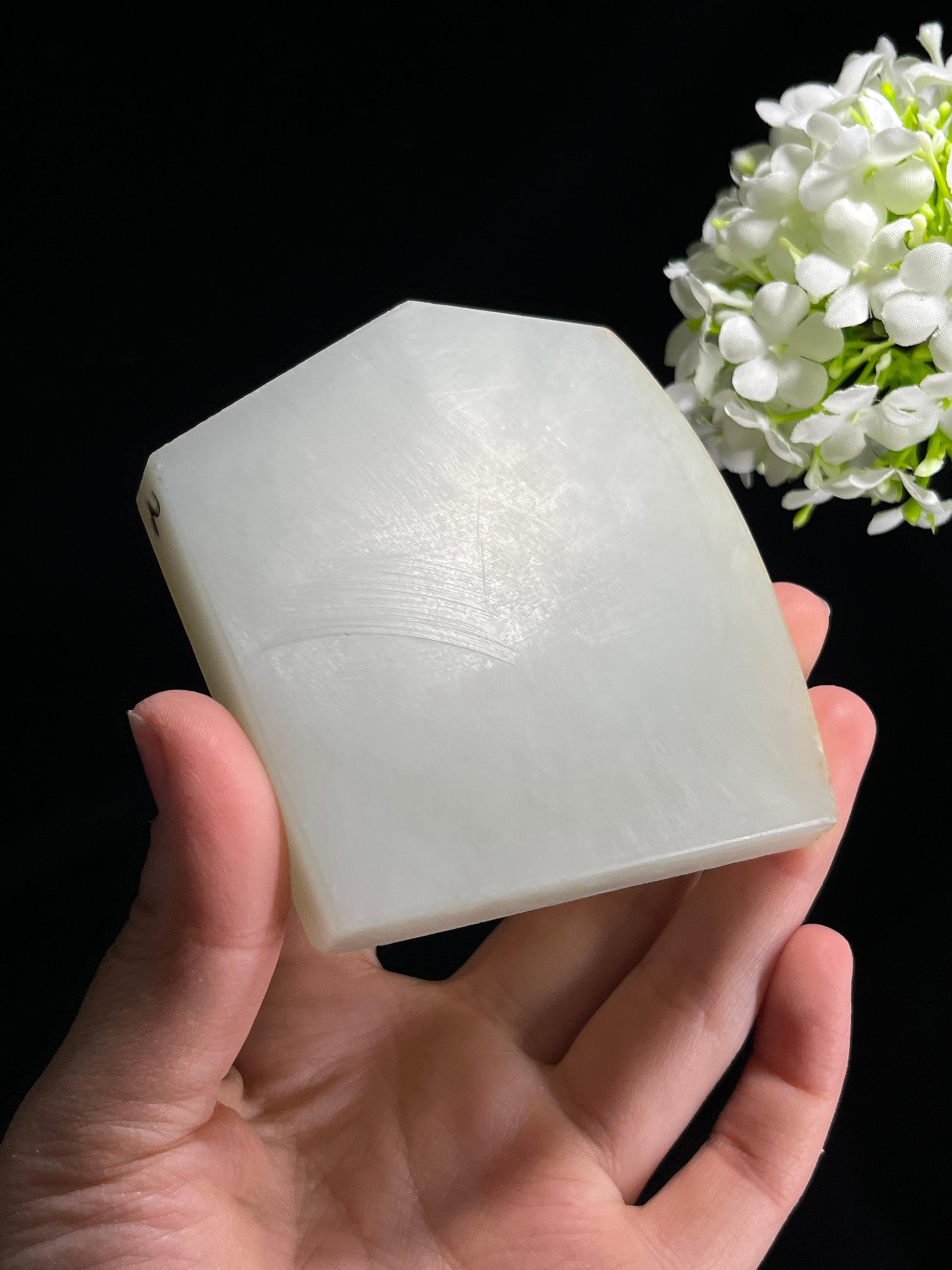 和田玉籽料洒金皮板料（可定制小手镯）（yc262043）