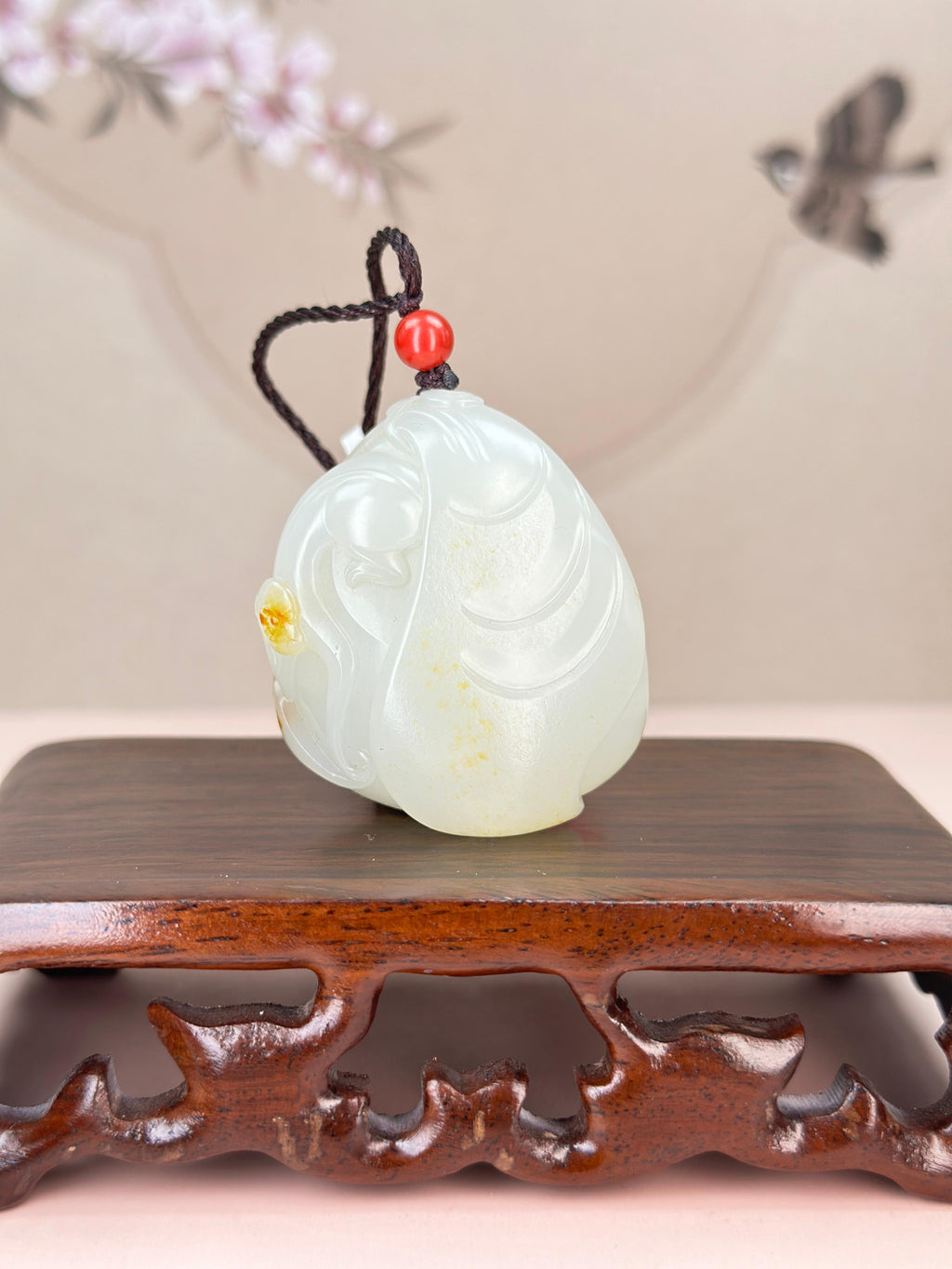 臻品新疆和田玉白玉籽料福袋挂件（yc766559）