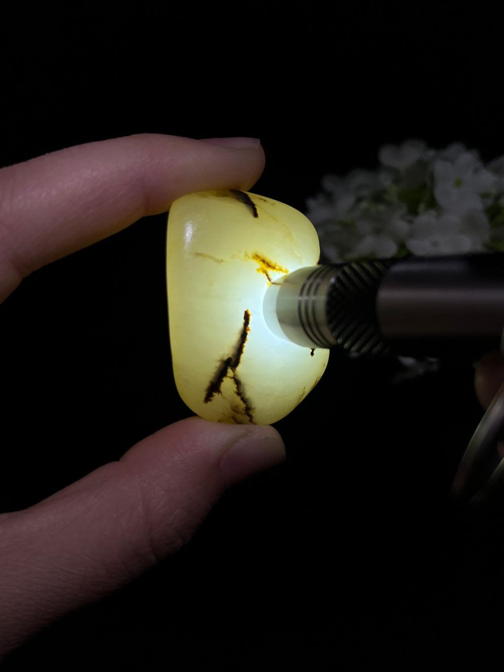 和田玉多皮色（洒金皮、黑皮）籽料原石（yc249925）