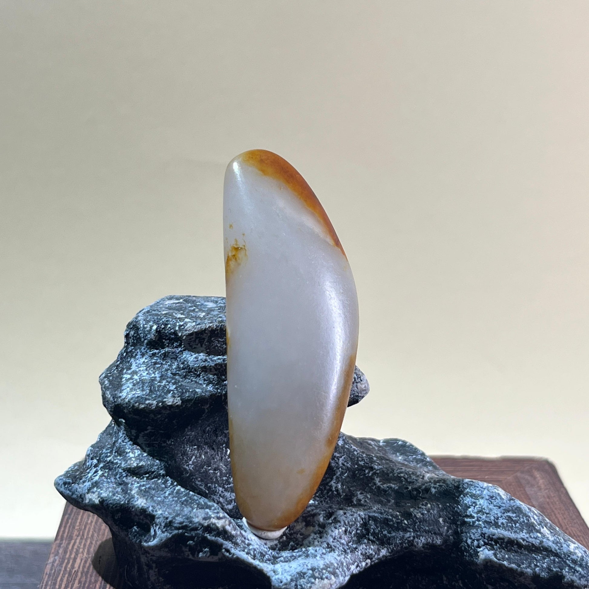 和田玉黄沁包金籽（yc205358）