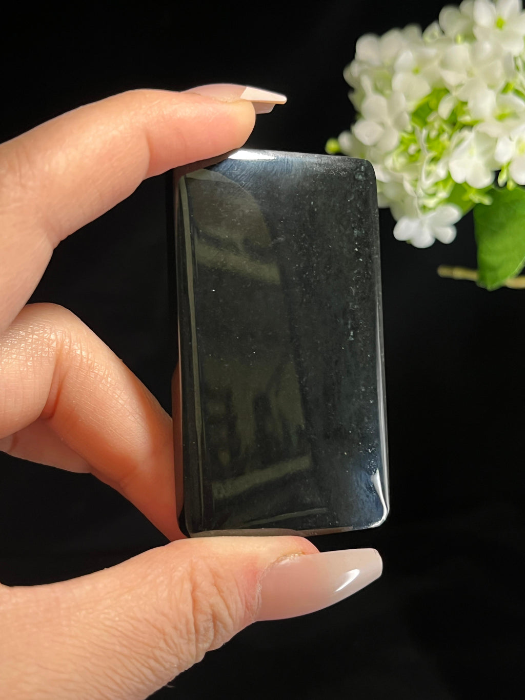 新疆天然和田玉塔青料平安无事牌2（yc260274）