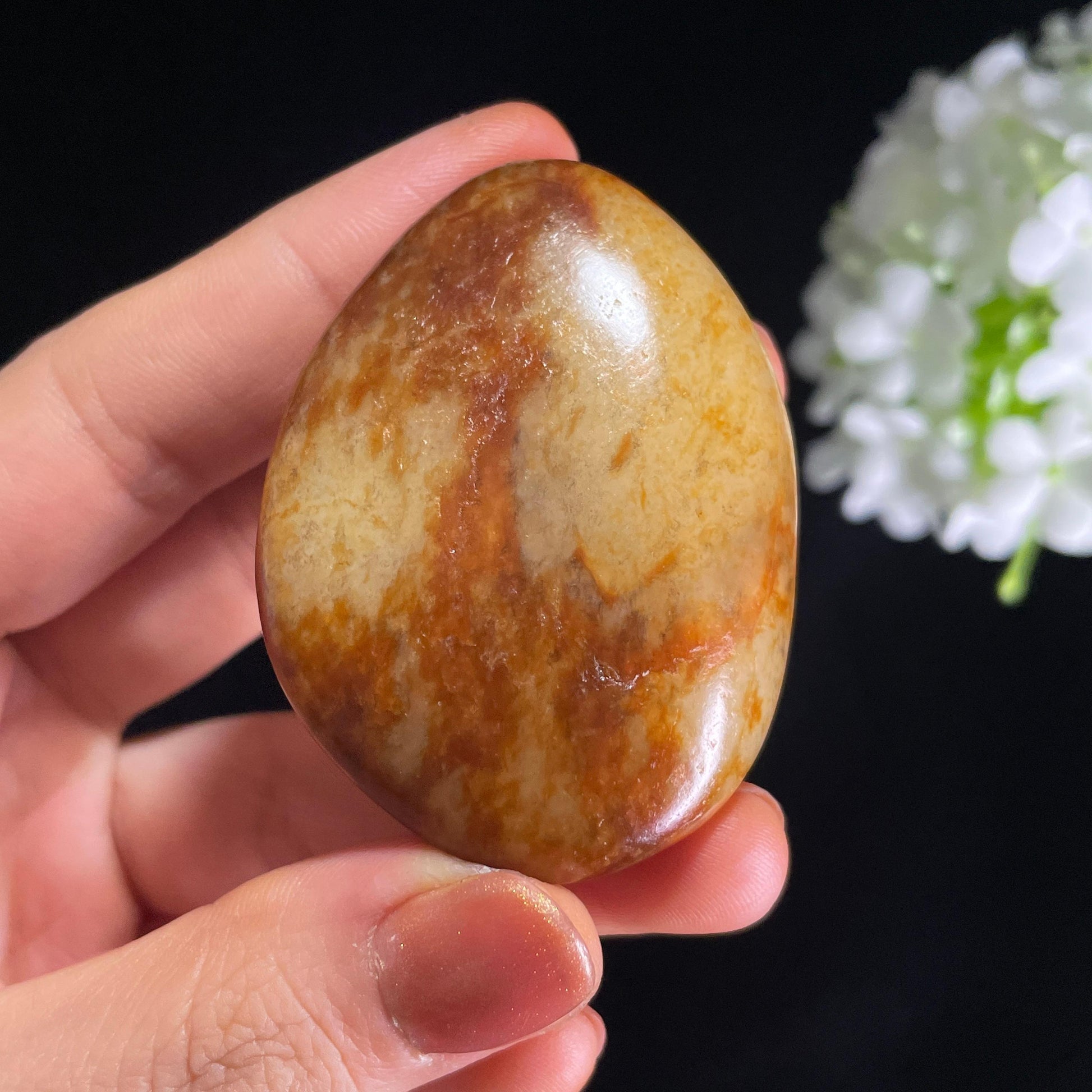 和田玉白玉“烬林凝晓”秋梨皮红皮籽料（yc385552）