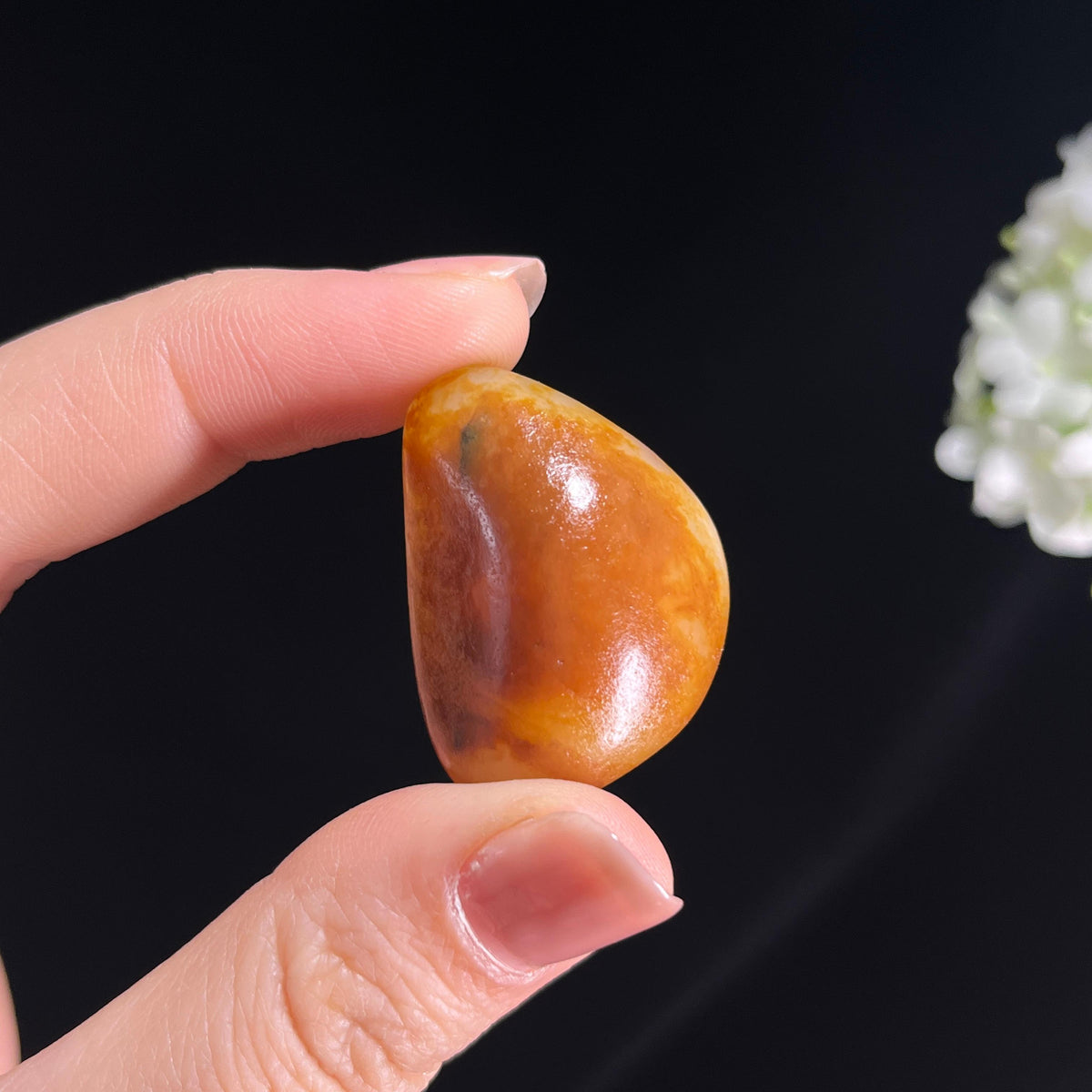 和田玉白玉黄沁皮金包银“金月霜雪”籽料原石（yc286955）