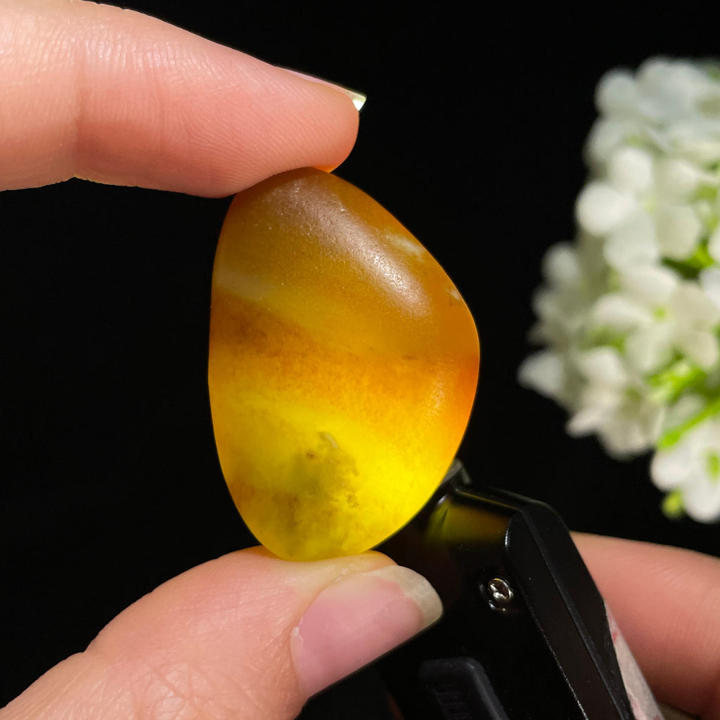 新疆天然和田玉红皮青玉籽料（yc415000）