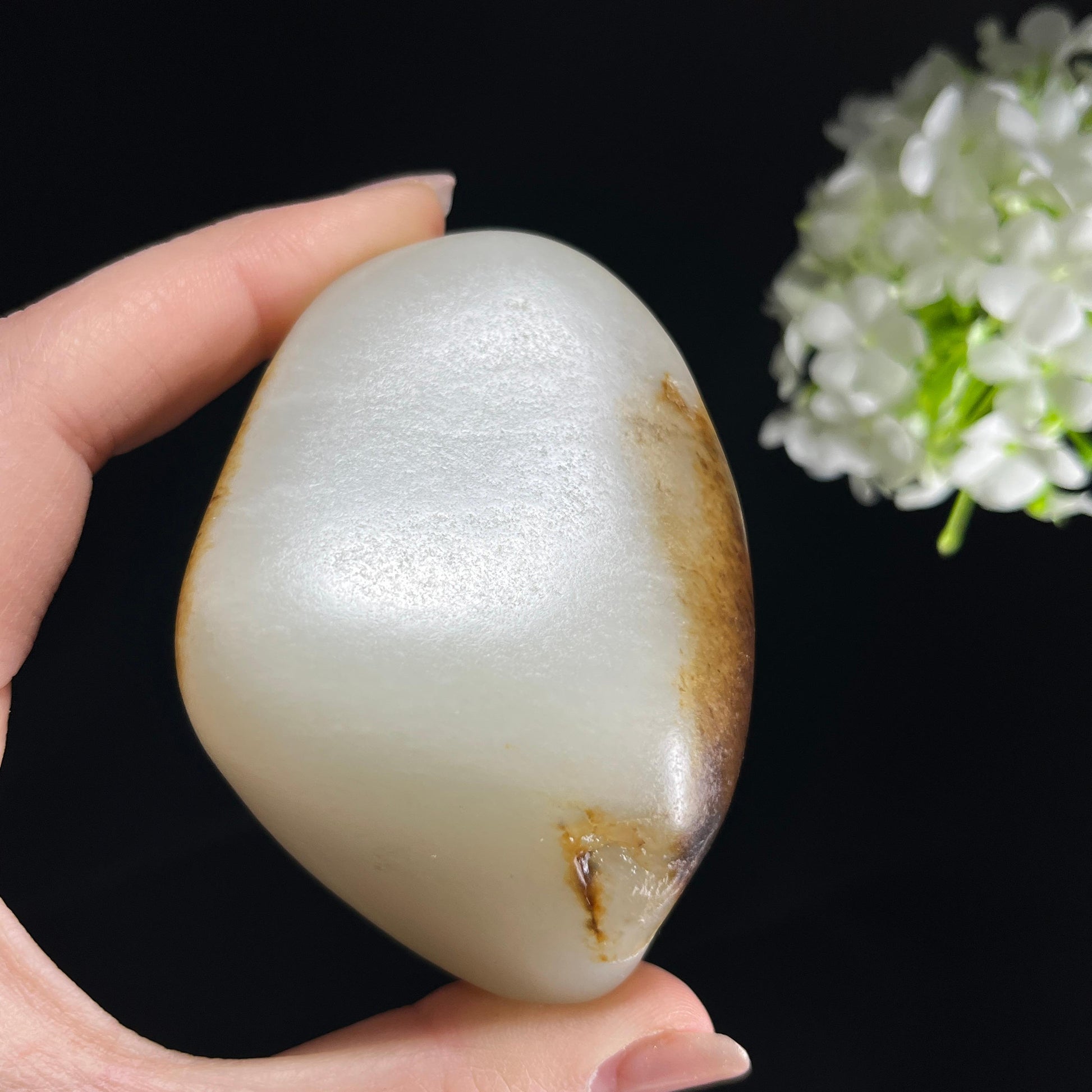 和田玉白玉“秋峰衔云”秋梨皮籽料（yc353874）