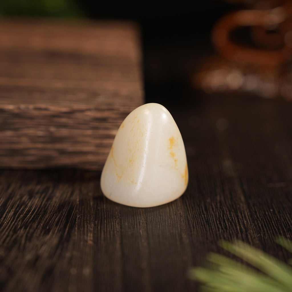 新疆和田玉“玉丘点金”白玉洒金皮籽料（yc456650）