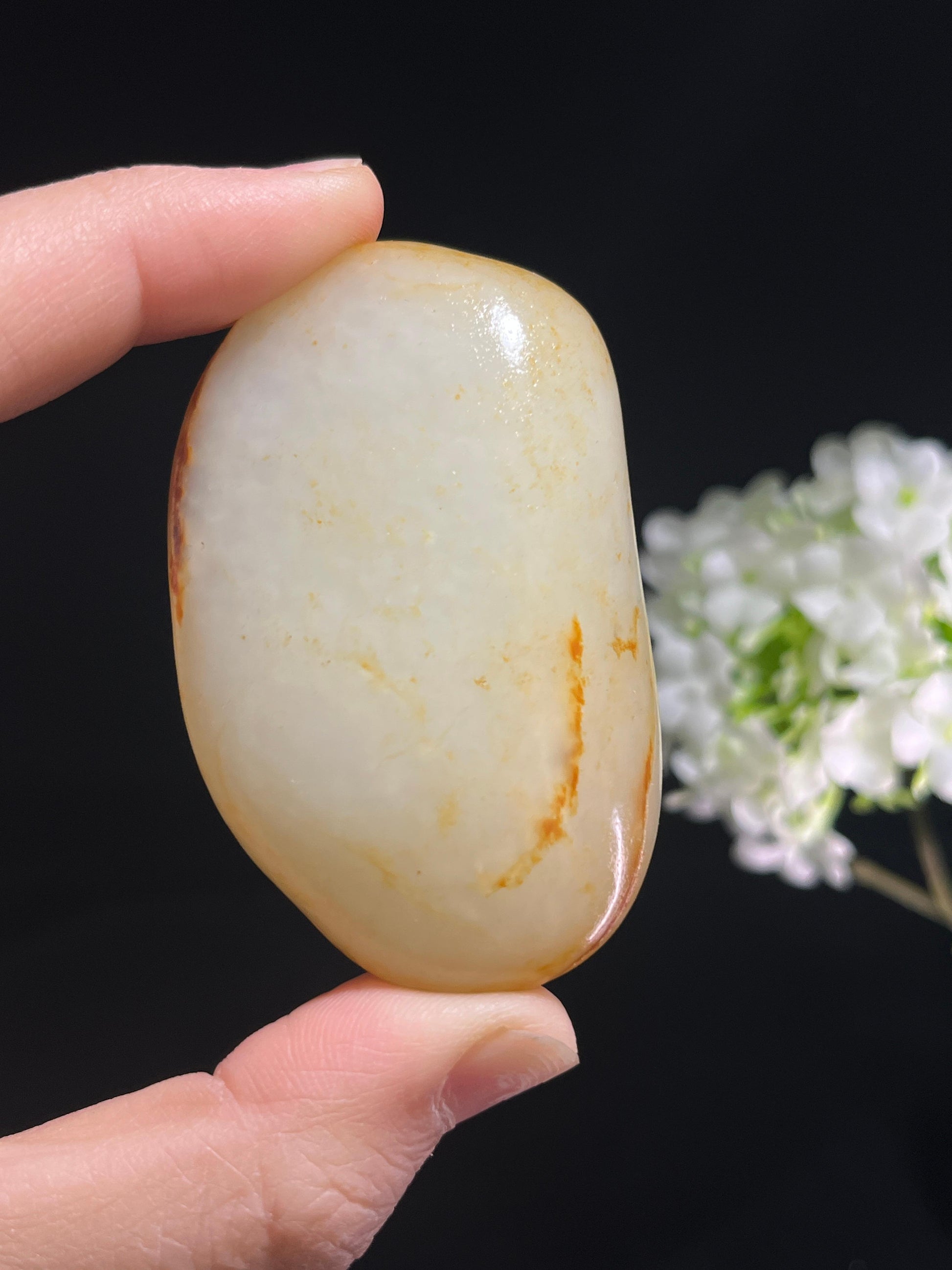 新疆和田玉收藏级洒金皮籽料原石（yc253643）