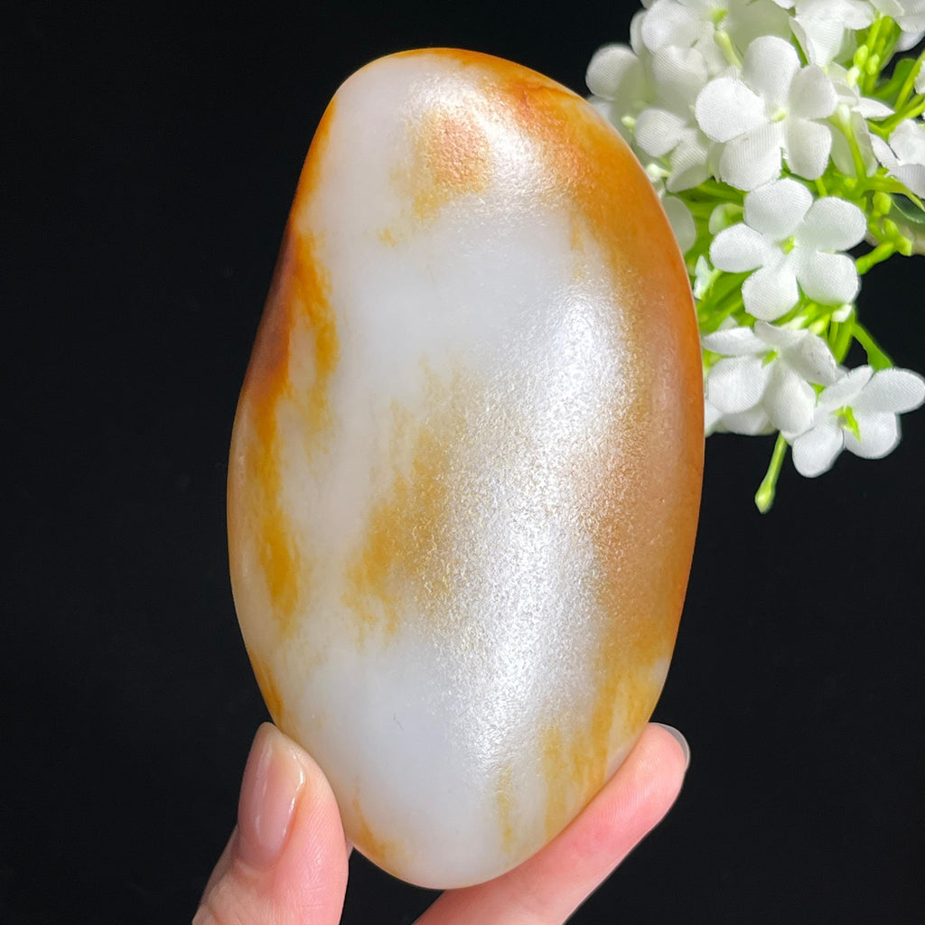 和田玉黄沁“金包银玺”收藏级金包银籽料（yc330268）