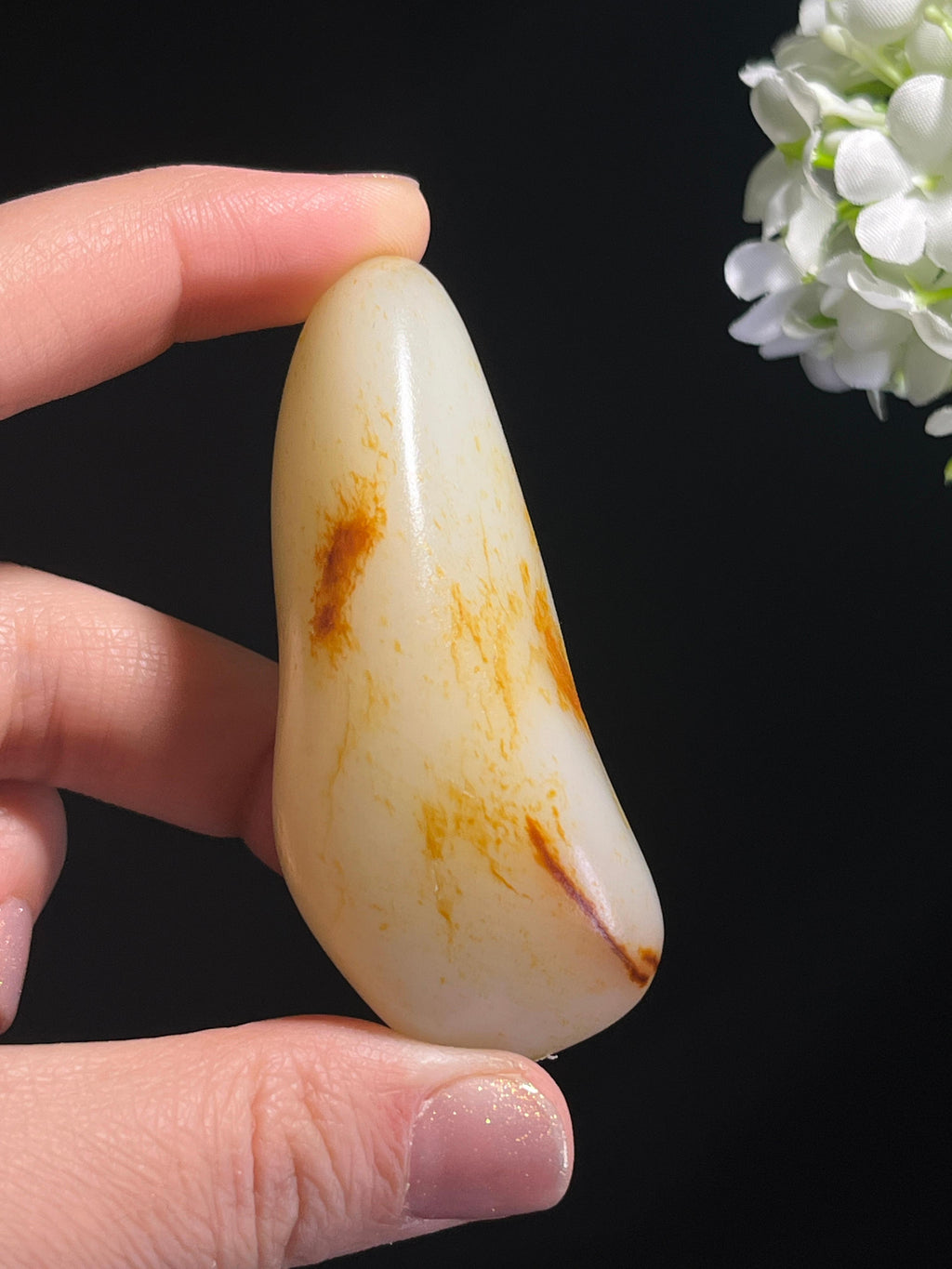 和田玉收藏级聚红洒金皮籽料原石（yc262838）