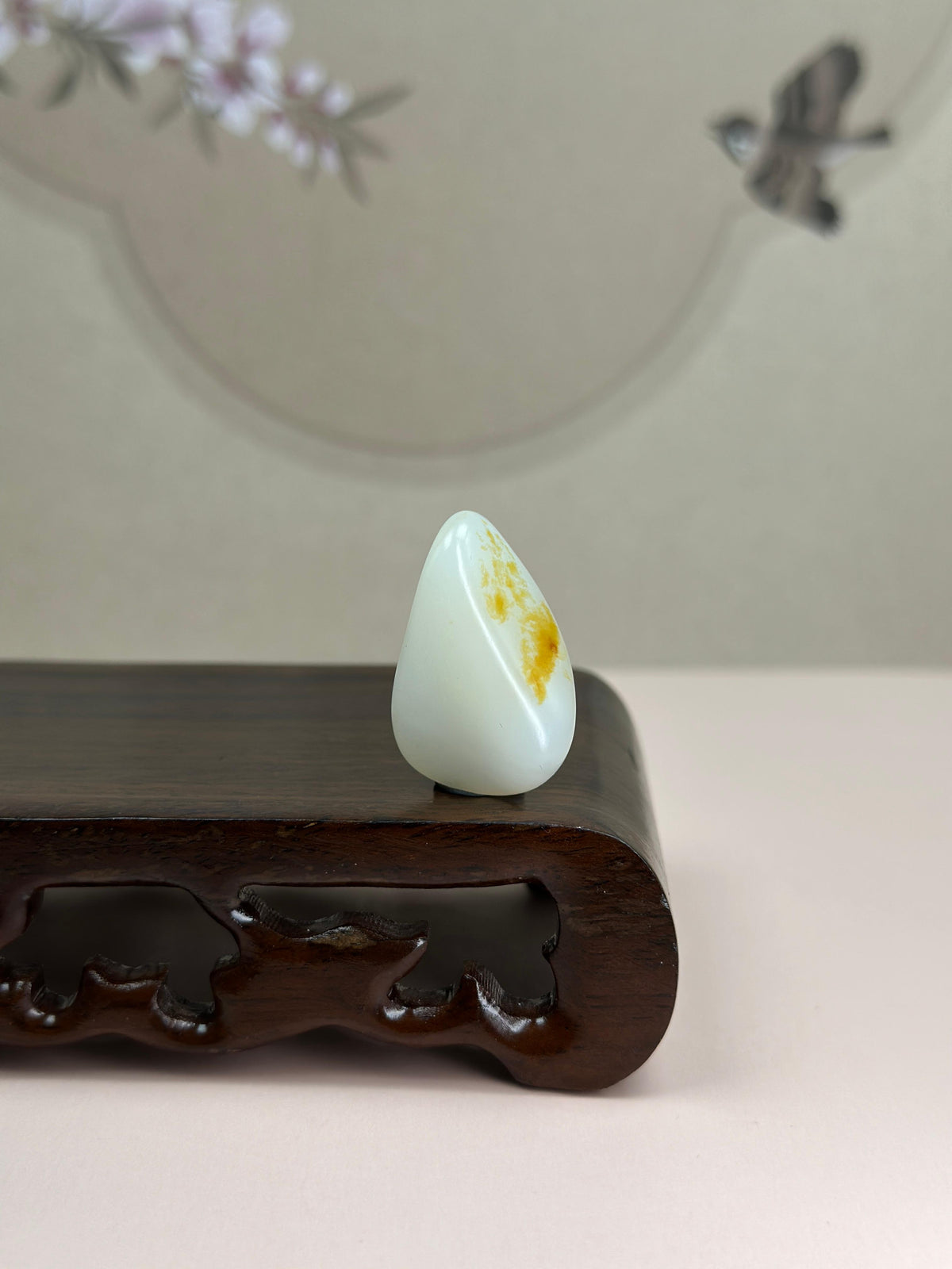珍品新疆和田玉洒金皮白玉籽料（yc780097）