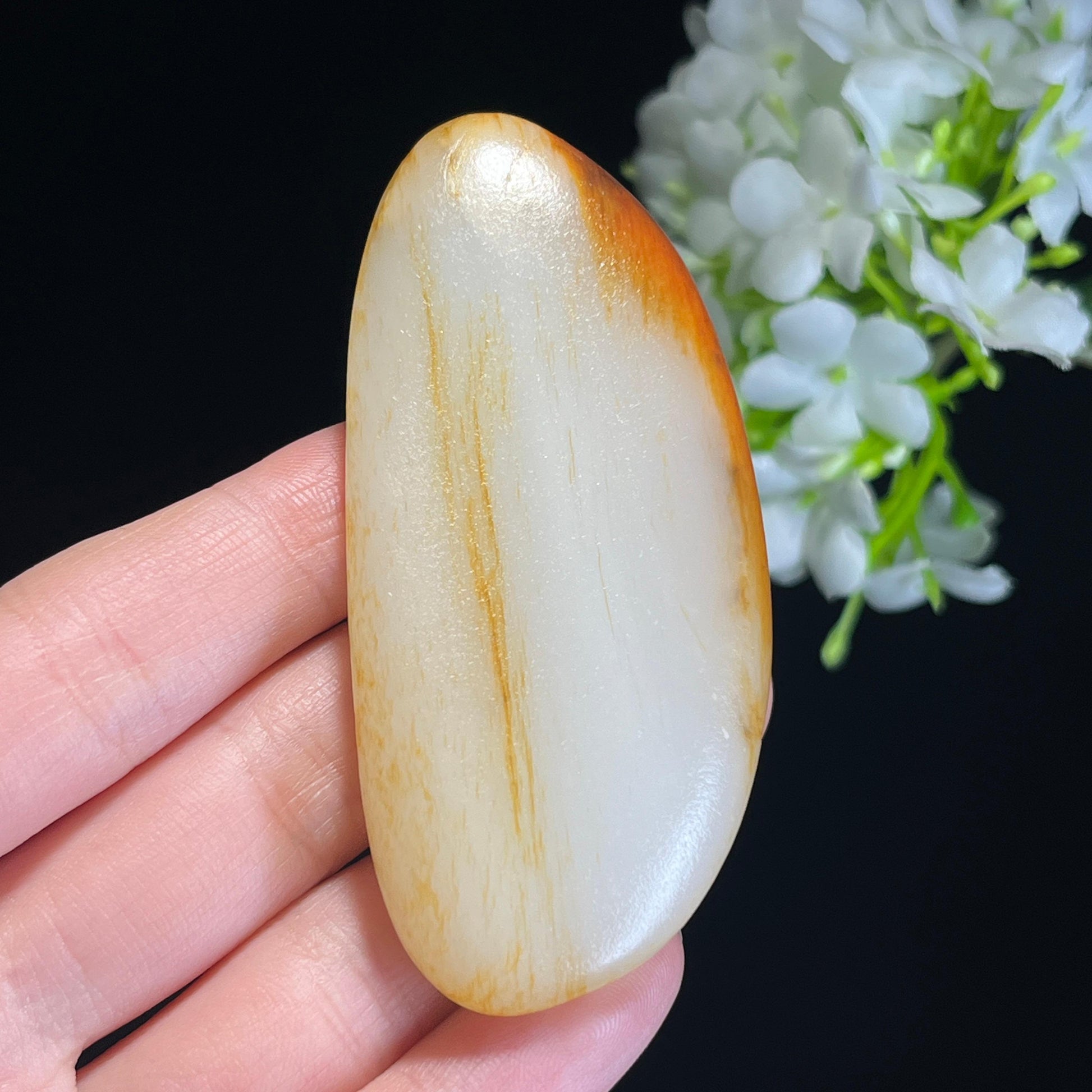 和田玉白玉聚红皮籽料（yc338831）