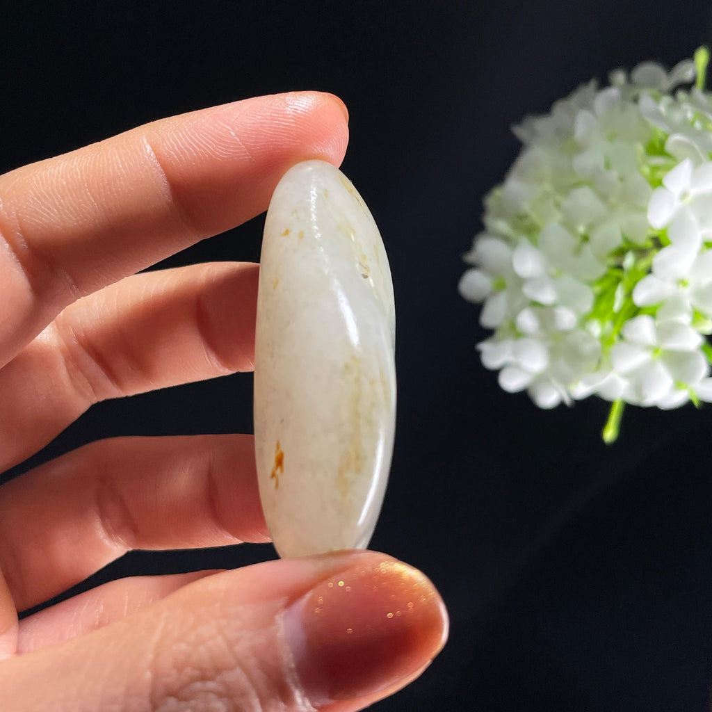 和田玉散墨青花“淡墨流金”洒金皮籽料（yc392650）