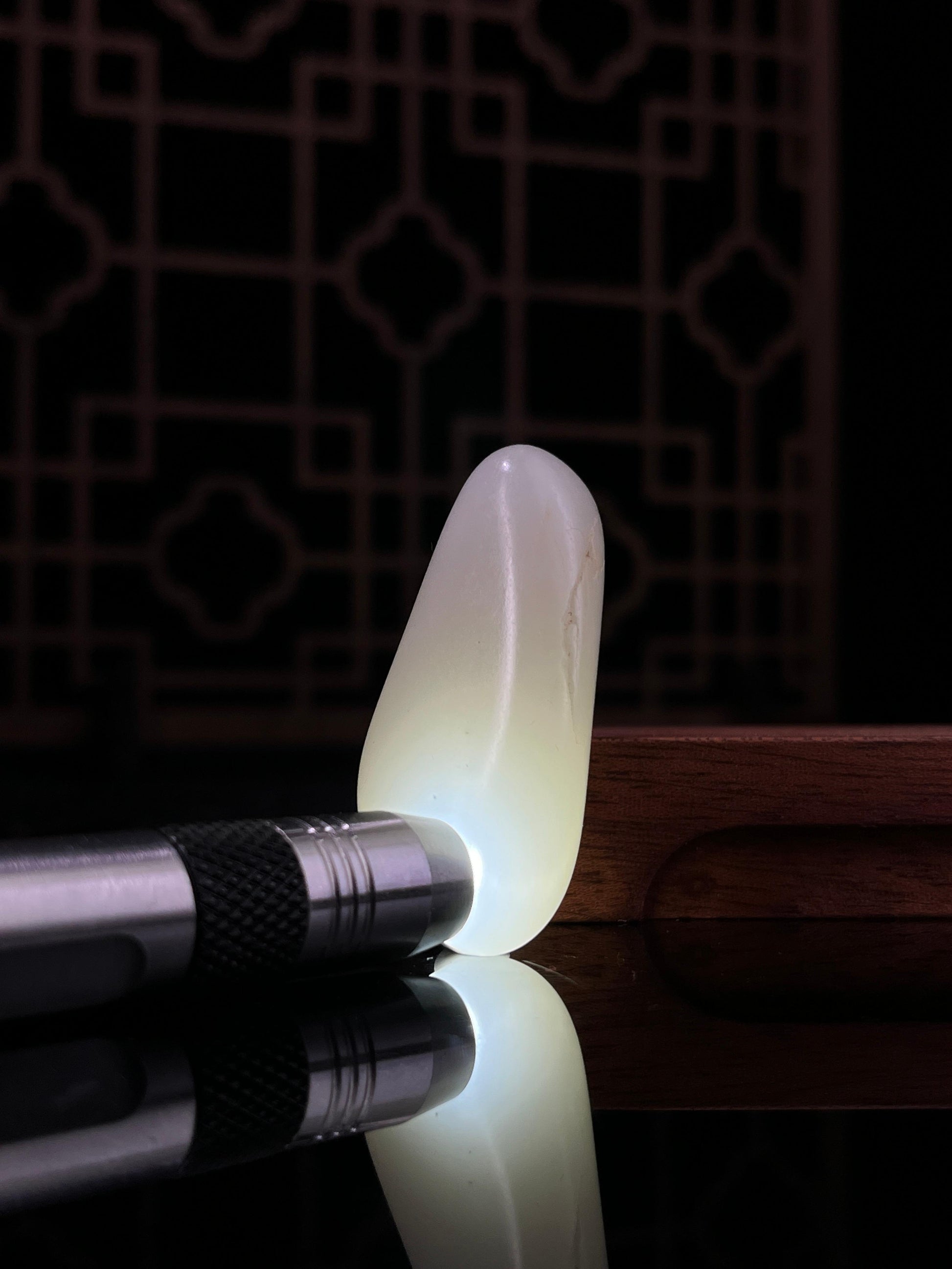 新疆和田玉白玉籽料原石洒金皮挂件9（yc234058）