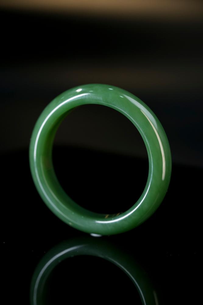 新疆天然和田玉碧玉手镯6（yc253293）