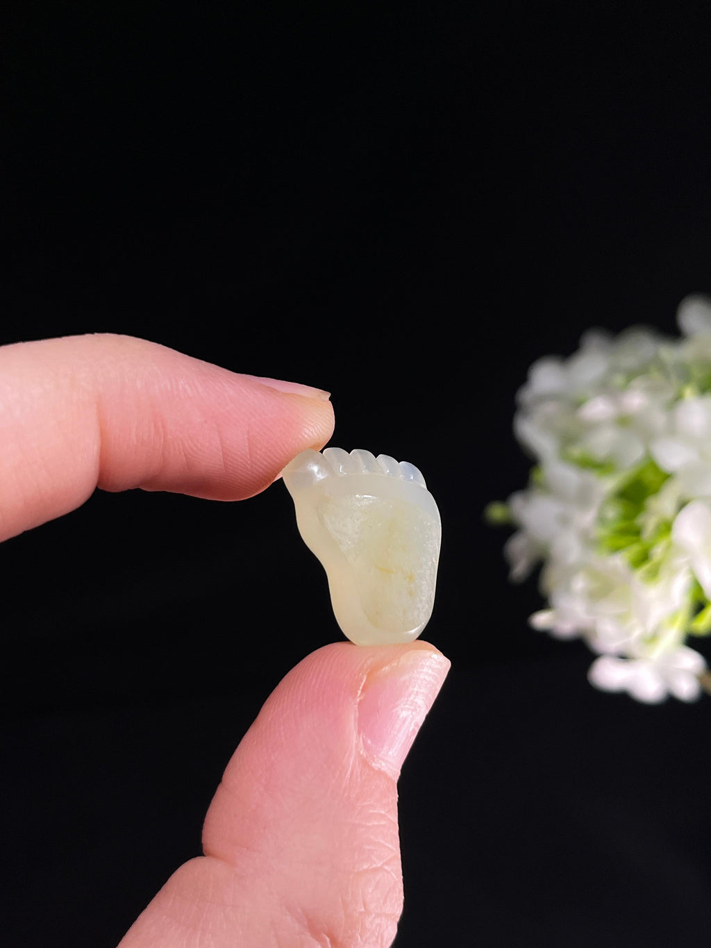 和田玉白玉“知足常乐”雕刻件（yc251754）