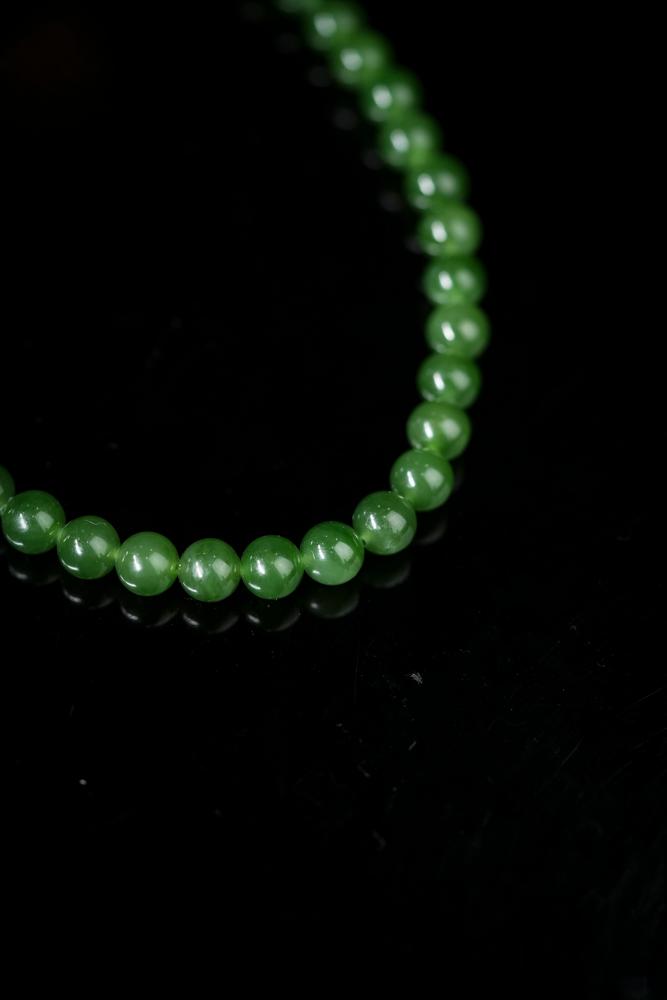 新疆天然和田碧玉项链2（yc253335）