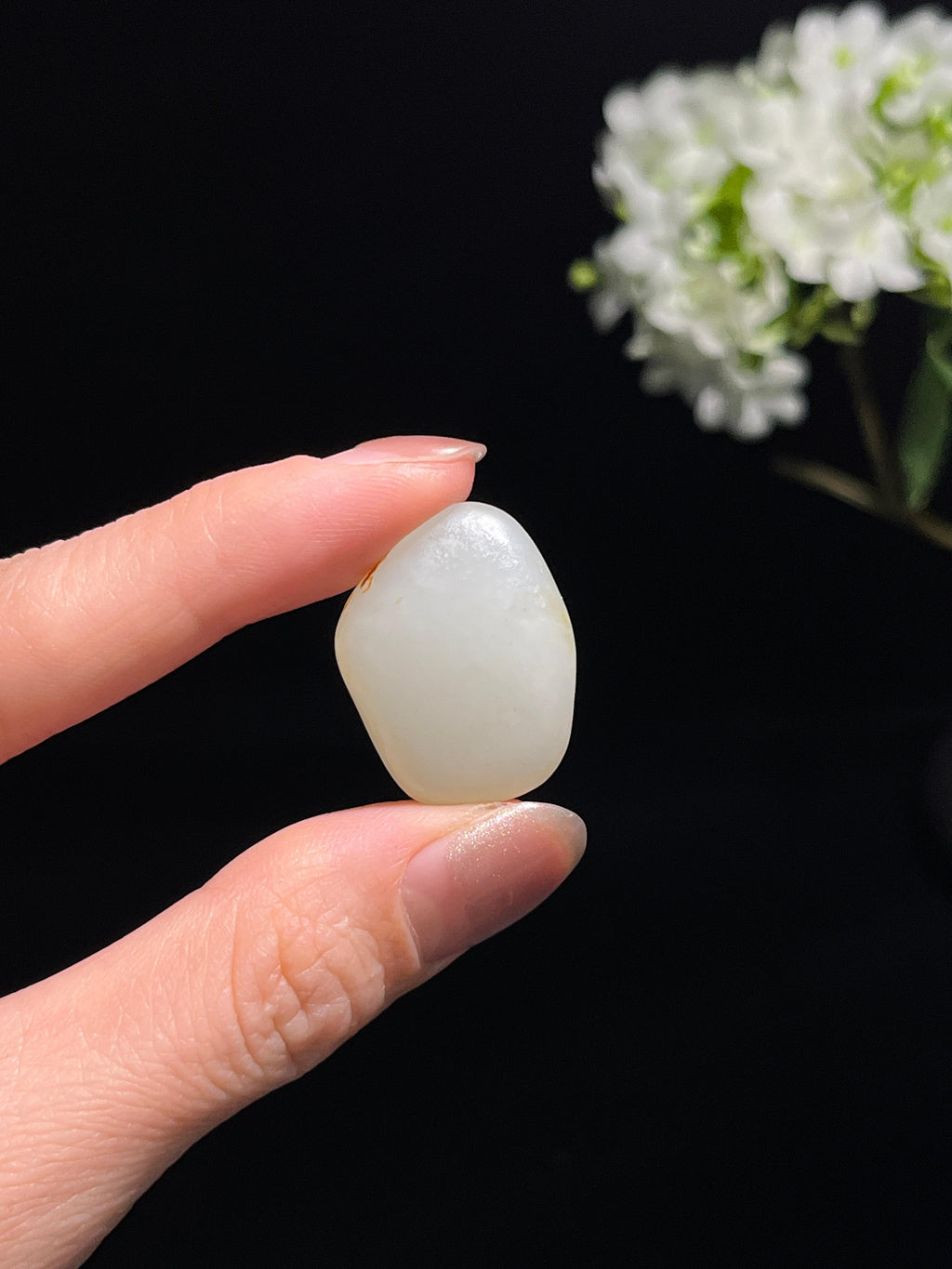 新疆和田玉光白籽料原石（yc250769）