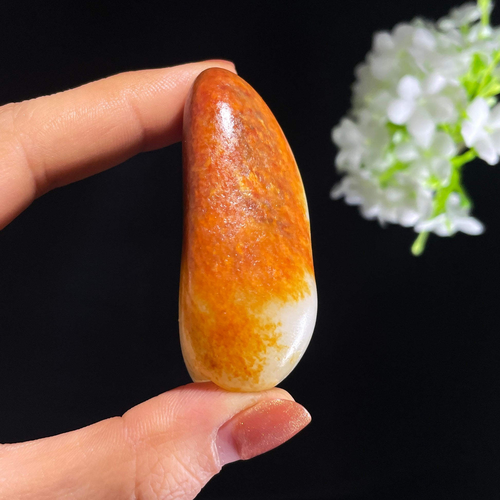 新疆天然和田玉红皮籽料（yc403716）