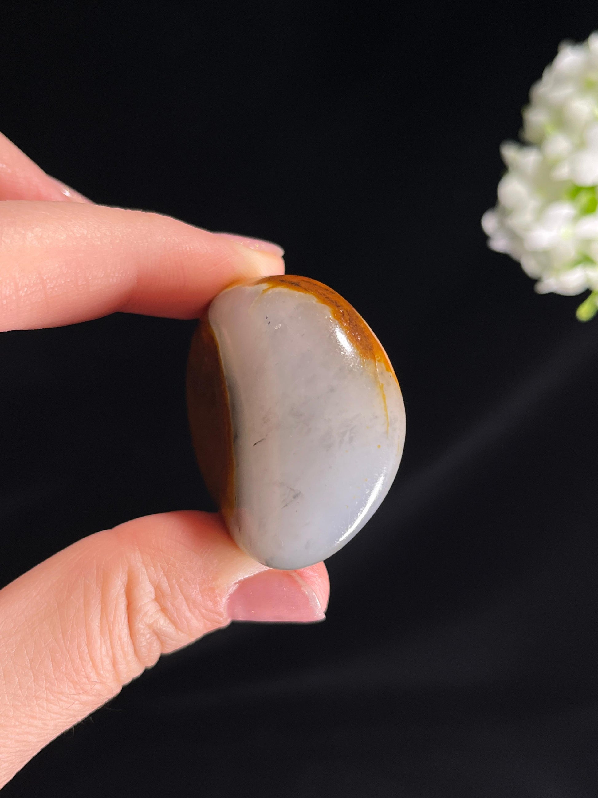和田玉白玉青花聚红皮籽料原石（yc265672）