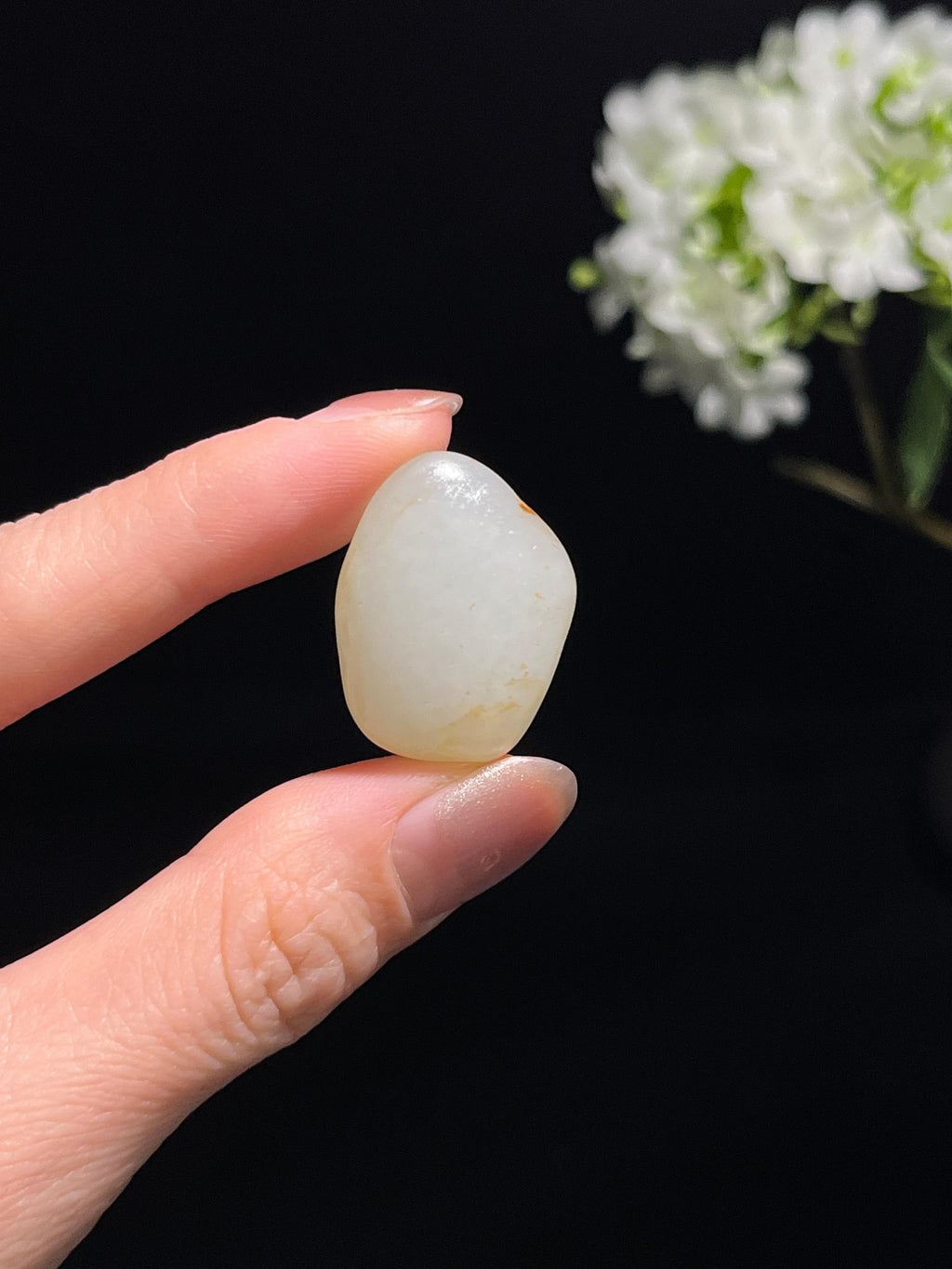 新疆和田玉光白籽料原石（yc250769）