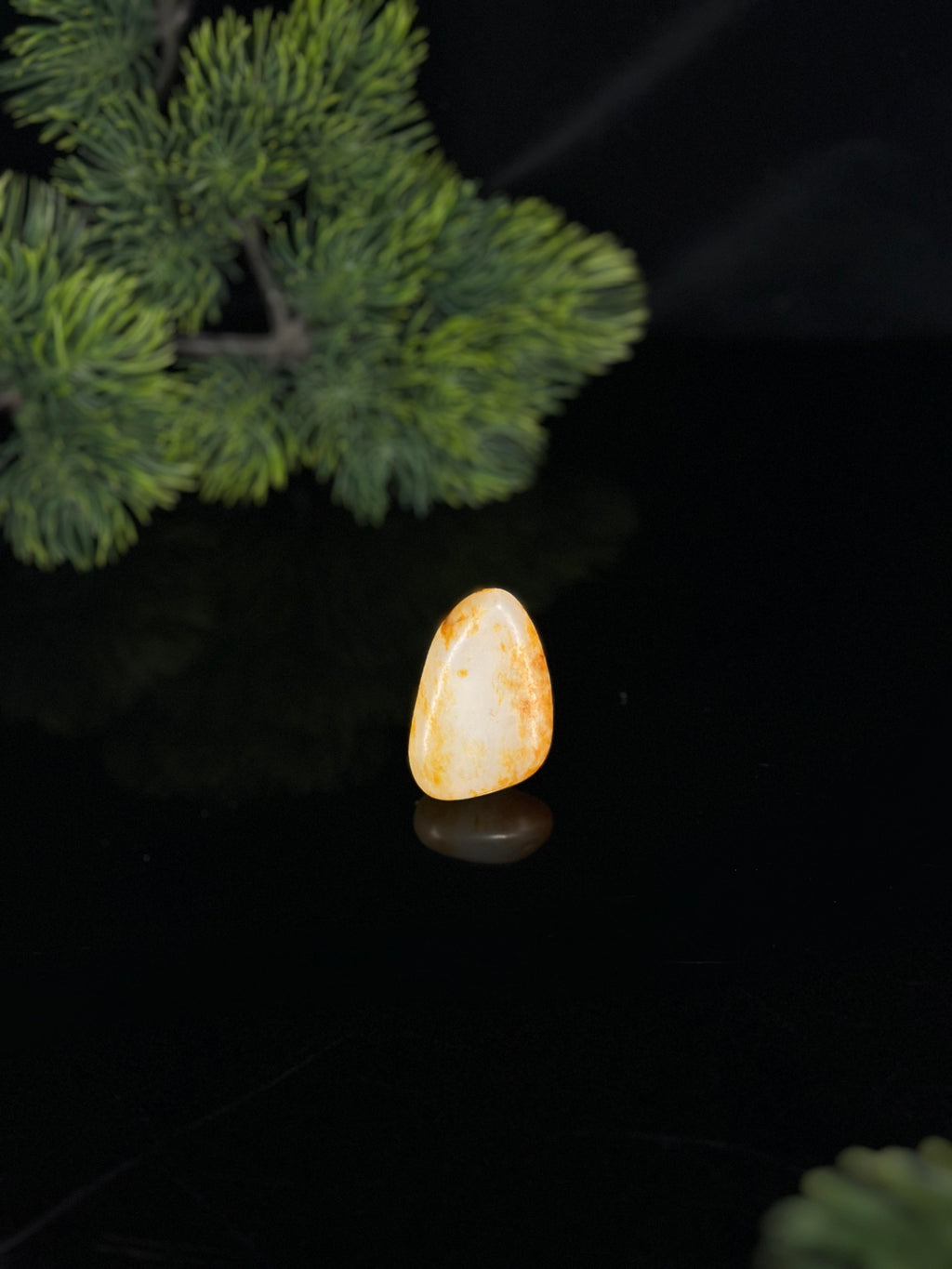 新疆和田玉白玉洒金皮臻品挂件籽（yc470674）