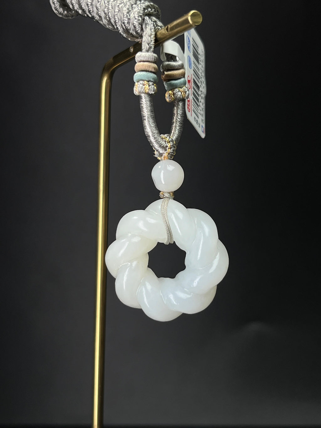 天然和田玉白玉时来运转吊坠2（yc240909）