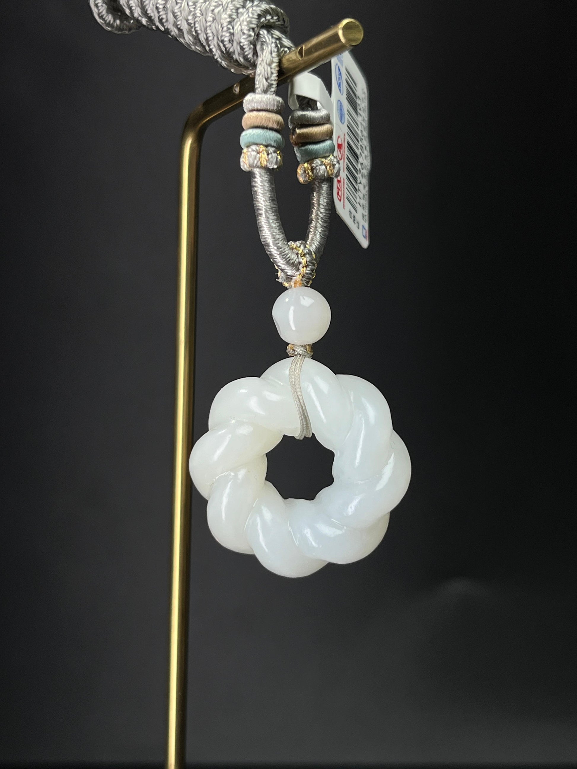 天然和田玉白玉时来运转吊坠2（yc240909）