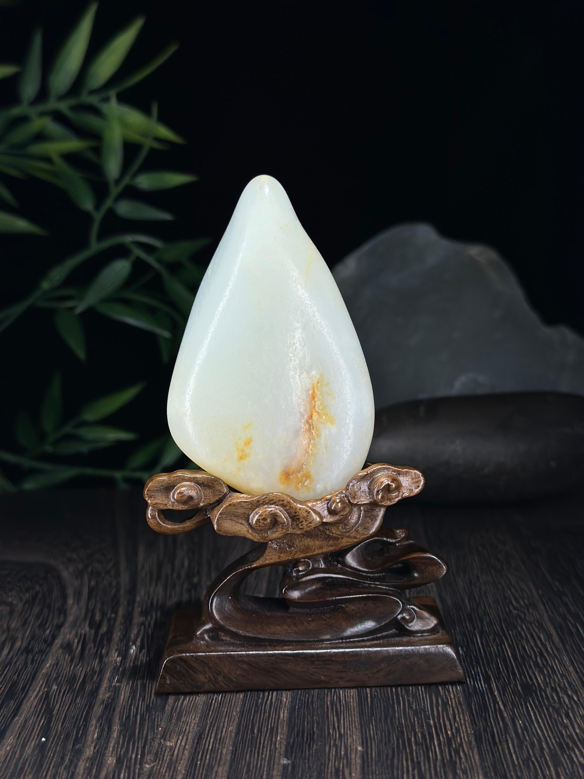 新疆和田玉珍品白玉洒金皮籽料手把件（yc712342）
