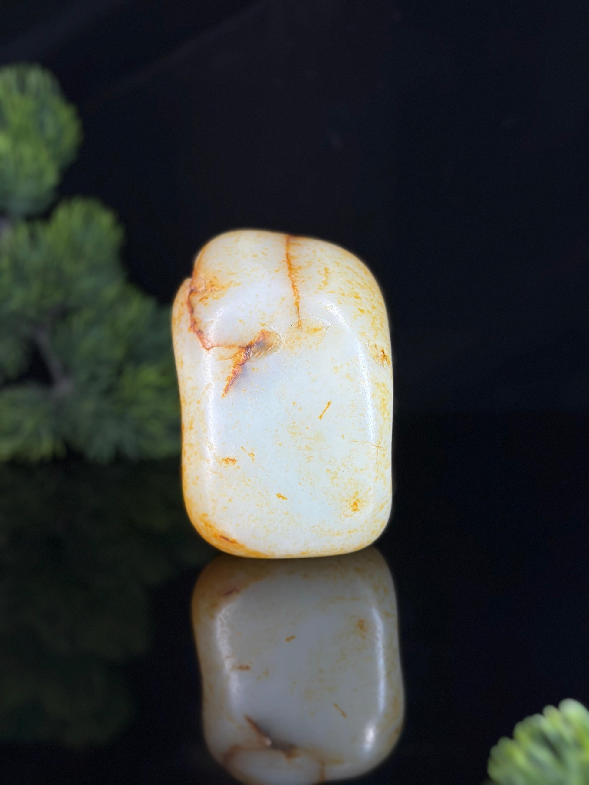 新疆天然和田玉白玉通体洒金皮籽料（yc471611）