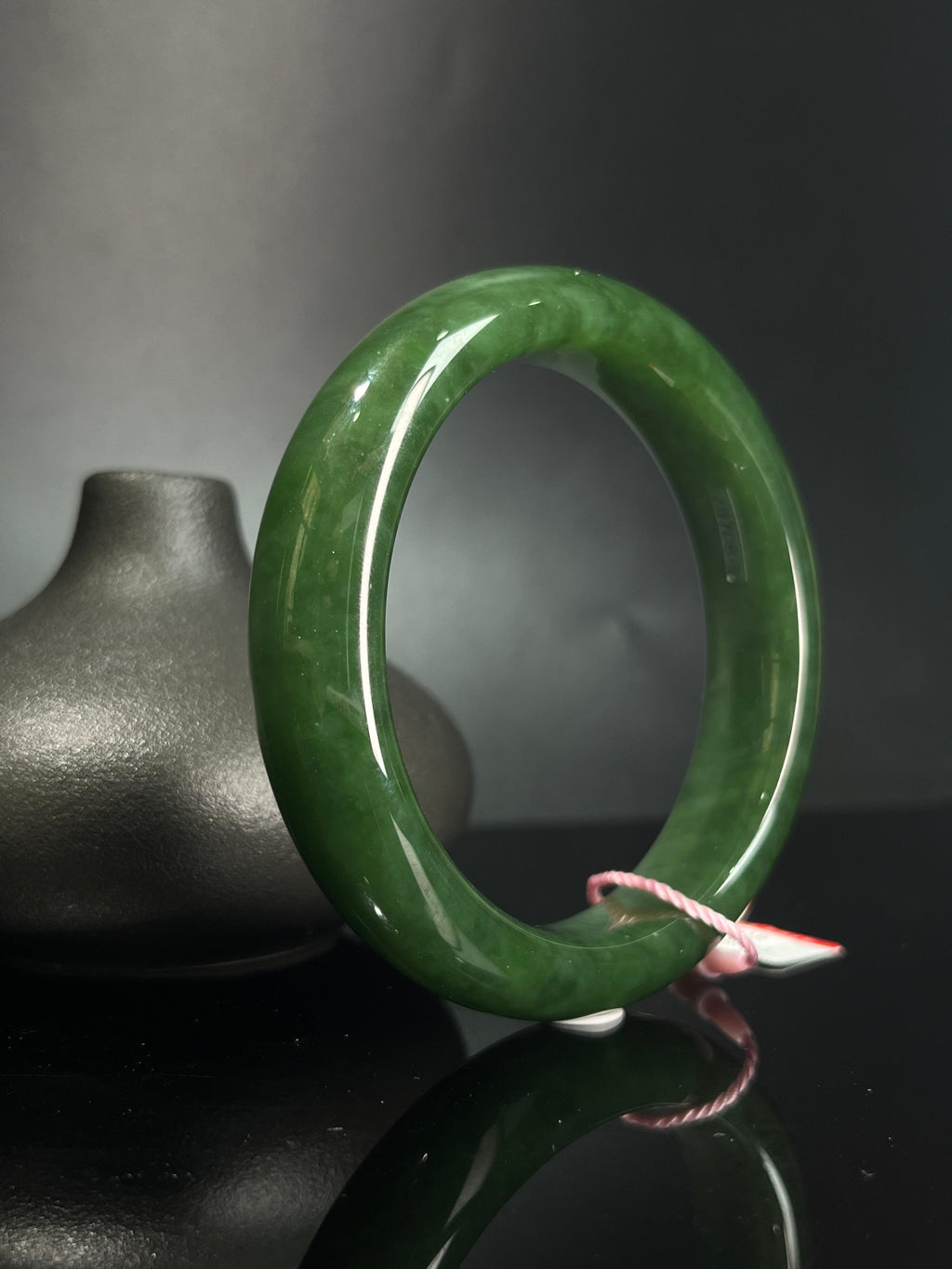 和田玉碧玉手镯（卡61）（yc242061）