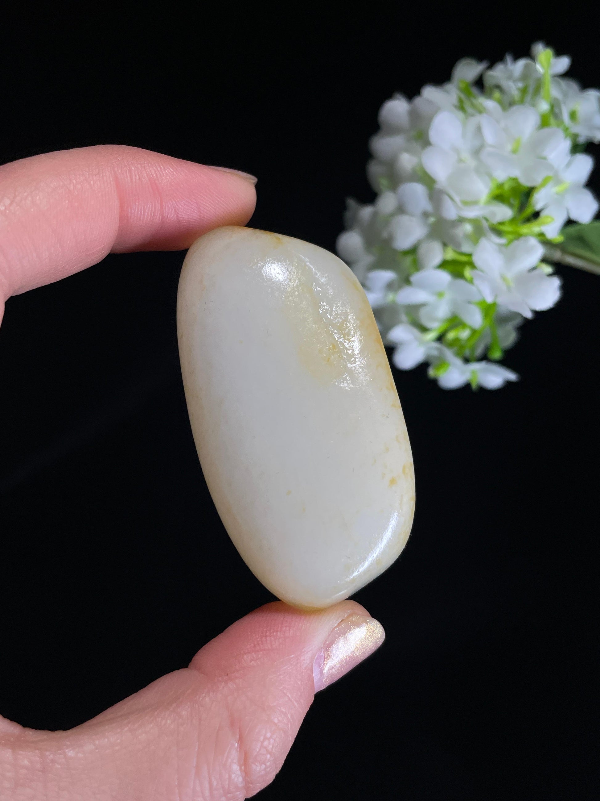 新疆天然和田玉白玉洒金皮籽料原石（yc272585）