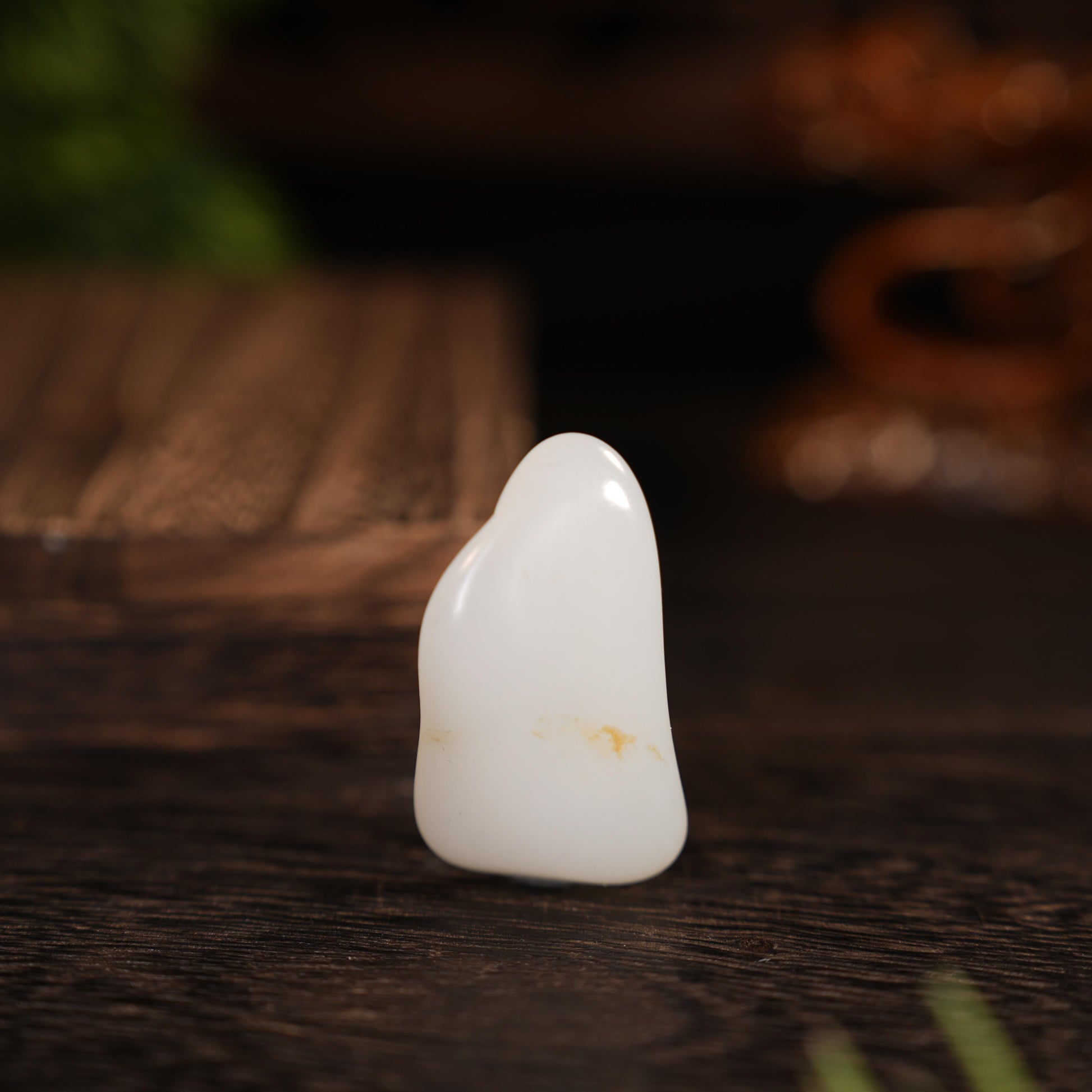 新疆和田玉“清瑶点金”白玉洒金皮籽料（yc457124）