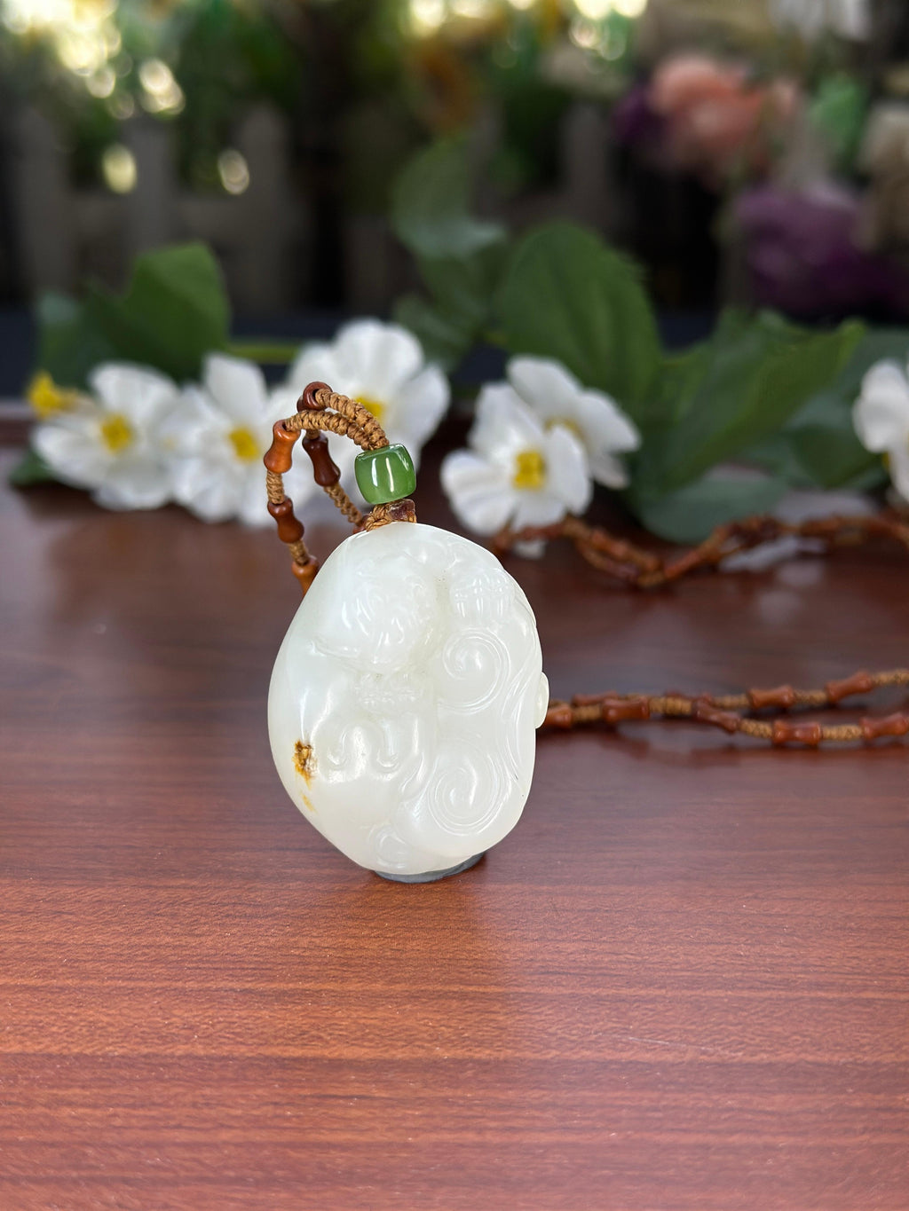 新疆和田玉精品白玉籽料貔貅挂件（yc710836）