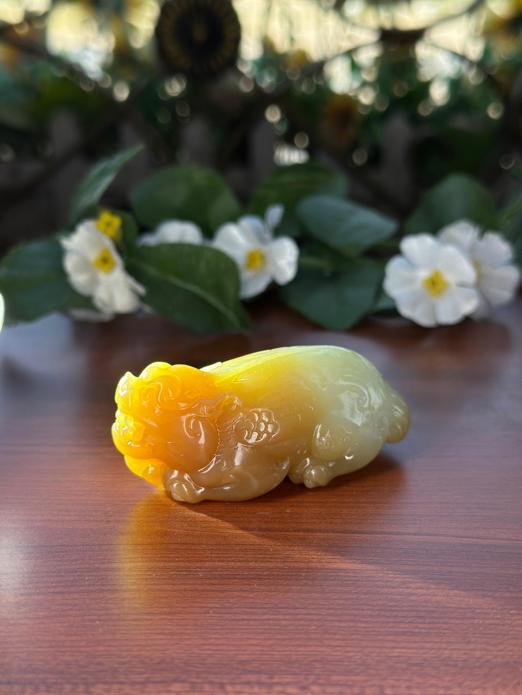 和田玉糖青貔貅挂件（yc707347）