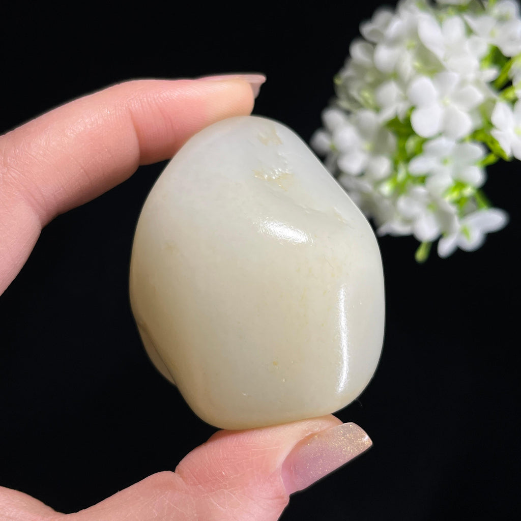 和田玉白玉“金痕浅印”淡洒金皮籽料（yc367803）