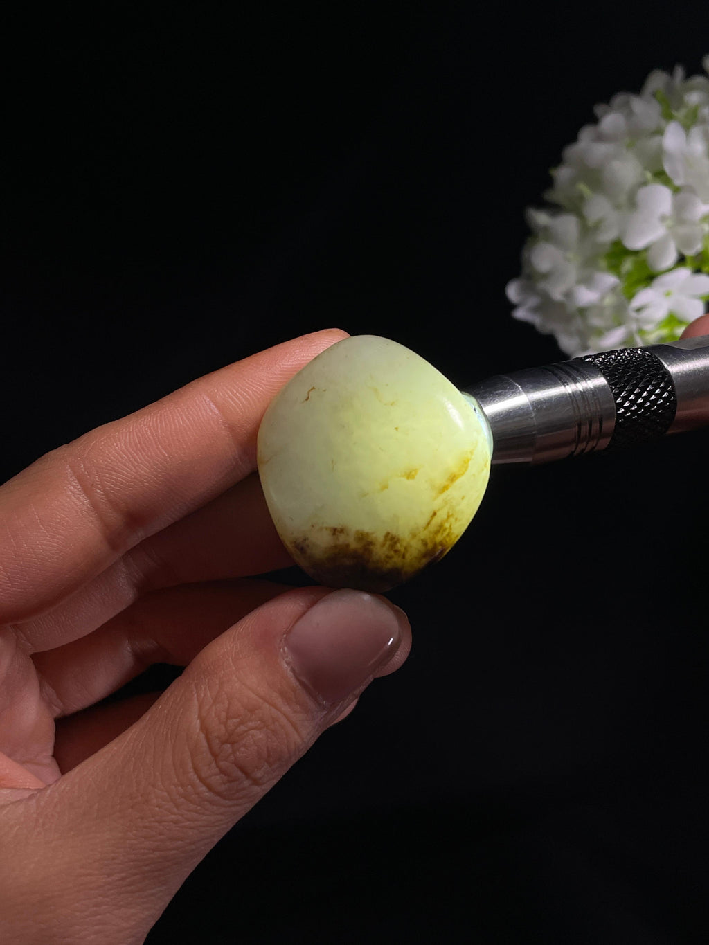 和田玉白玉秋梨皮籽料原石（yc264631）