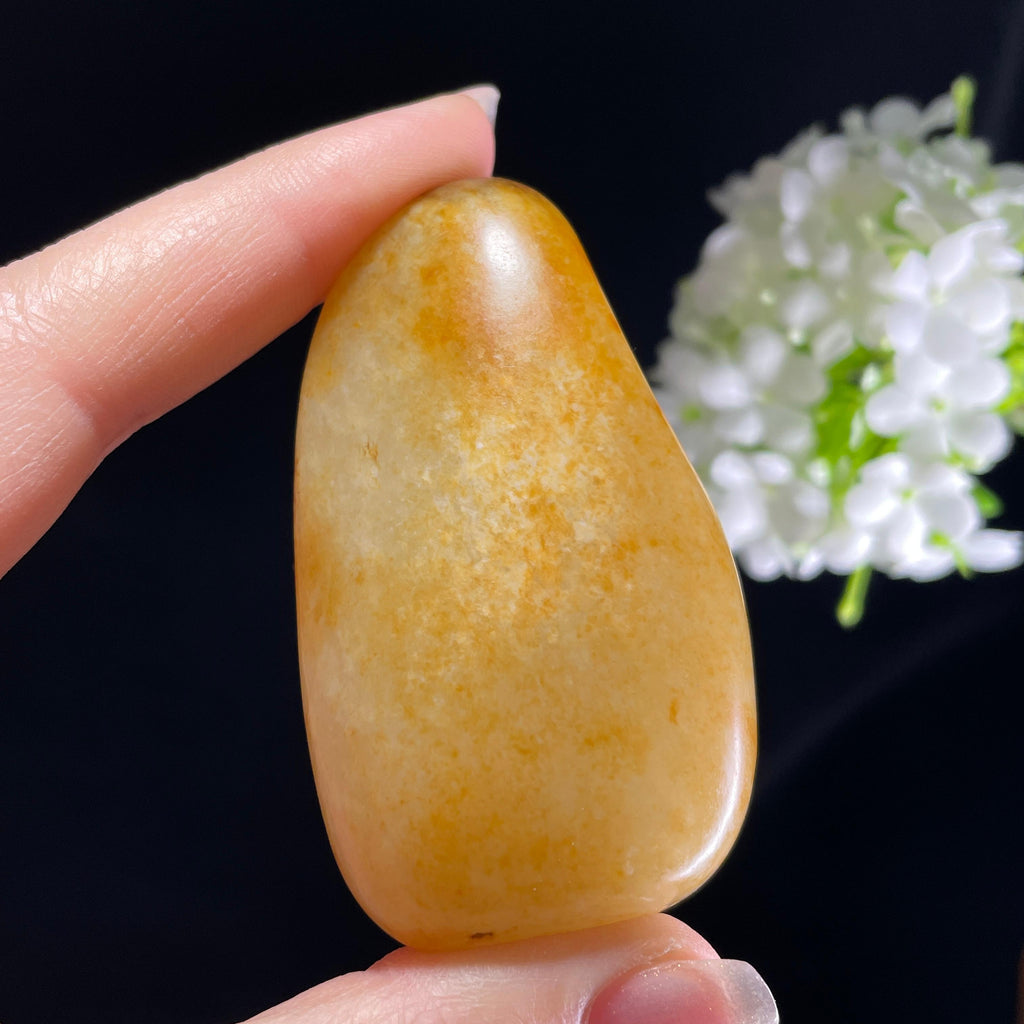 和田玉白玉“霞色锦缎”彩皮籽料（yc392338）