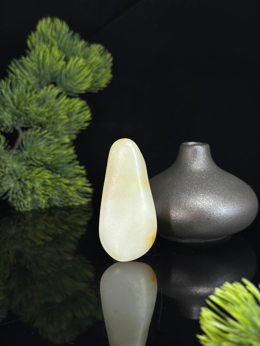 新疆和田玉白玉洒金皮红皮珍品挂件籽（yc470825）