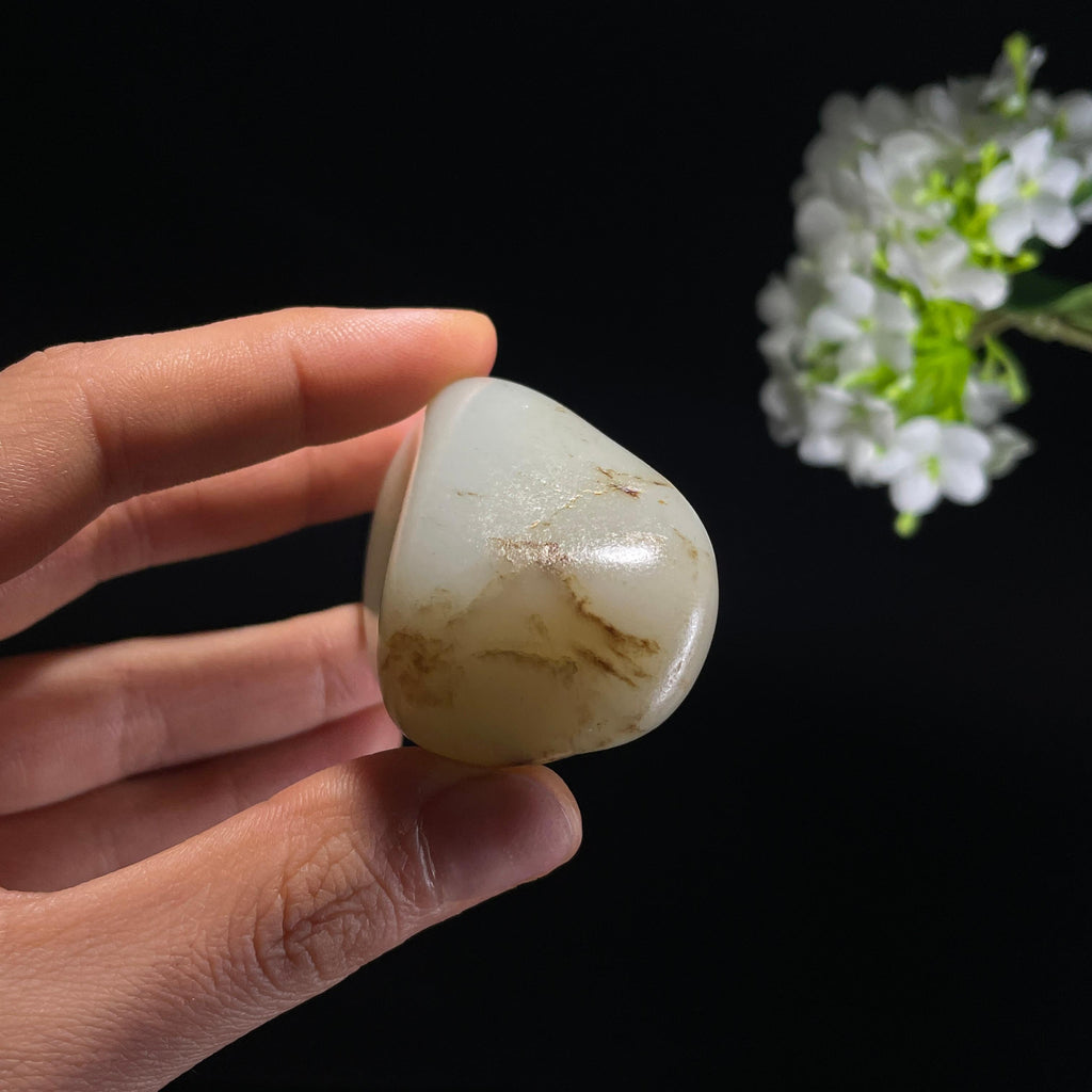 和田玉白玉“玉魄秋水”秋梨皮籽料（yc324320）