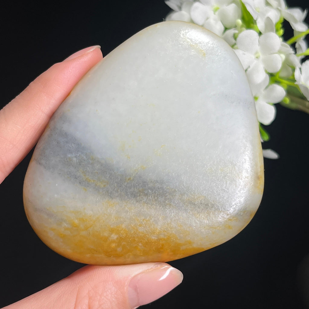 和田玉洒金青花“云纹金皮籽”籽料原石（yc297606）