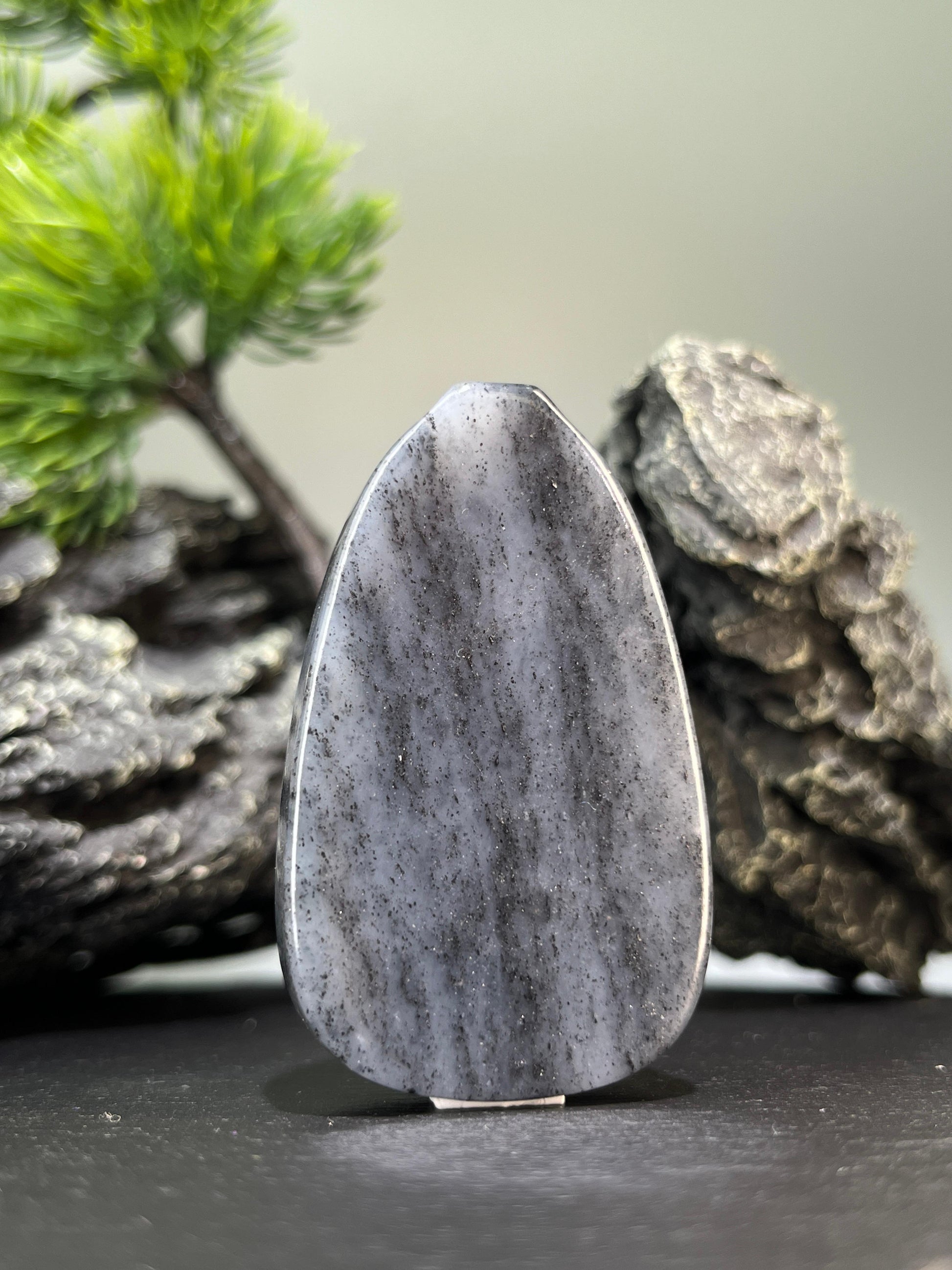 和田玉青花籽料平安无事牌（yc228613）