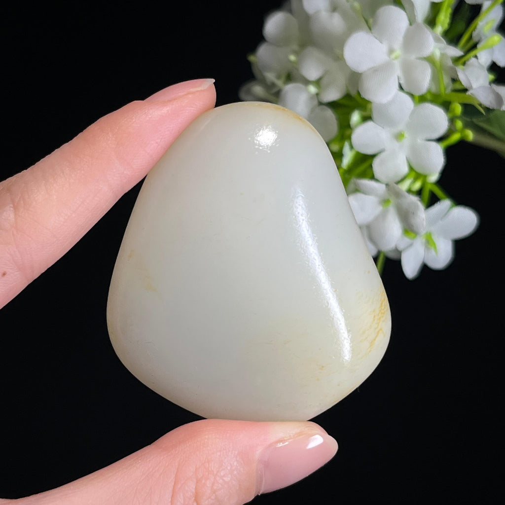 新疆天然和田玉“润玉素心”洒金皮籽料（yc326562）