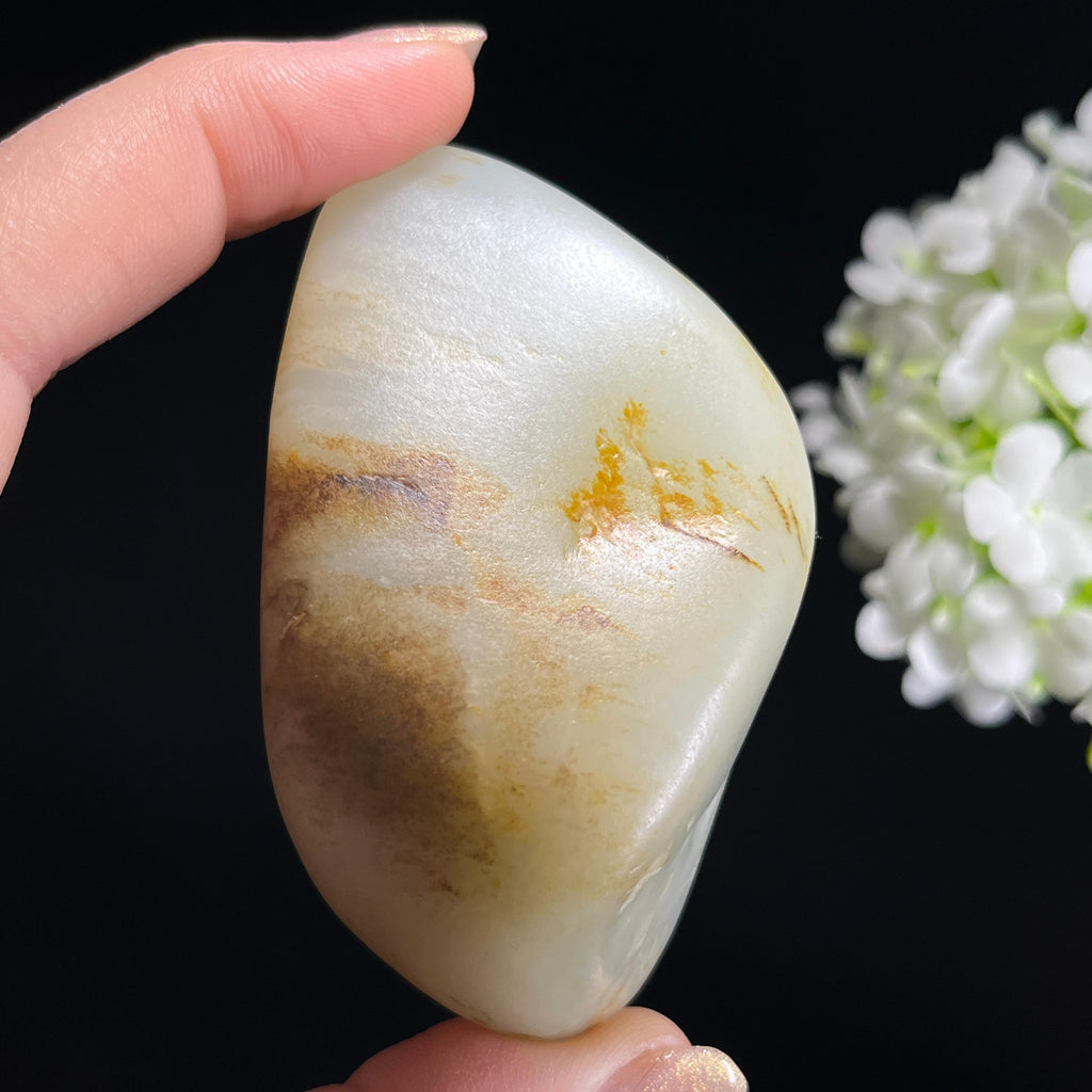 和田玉 “白玉秋梨・天然韵致籽料原石”（yc307360）